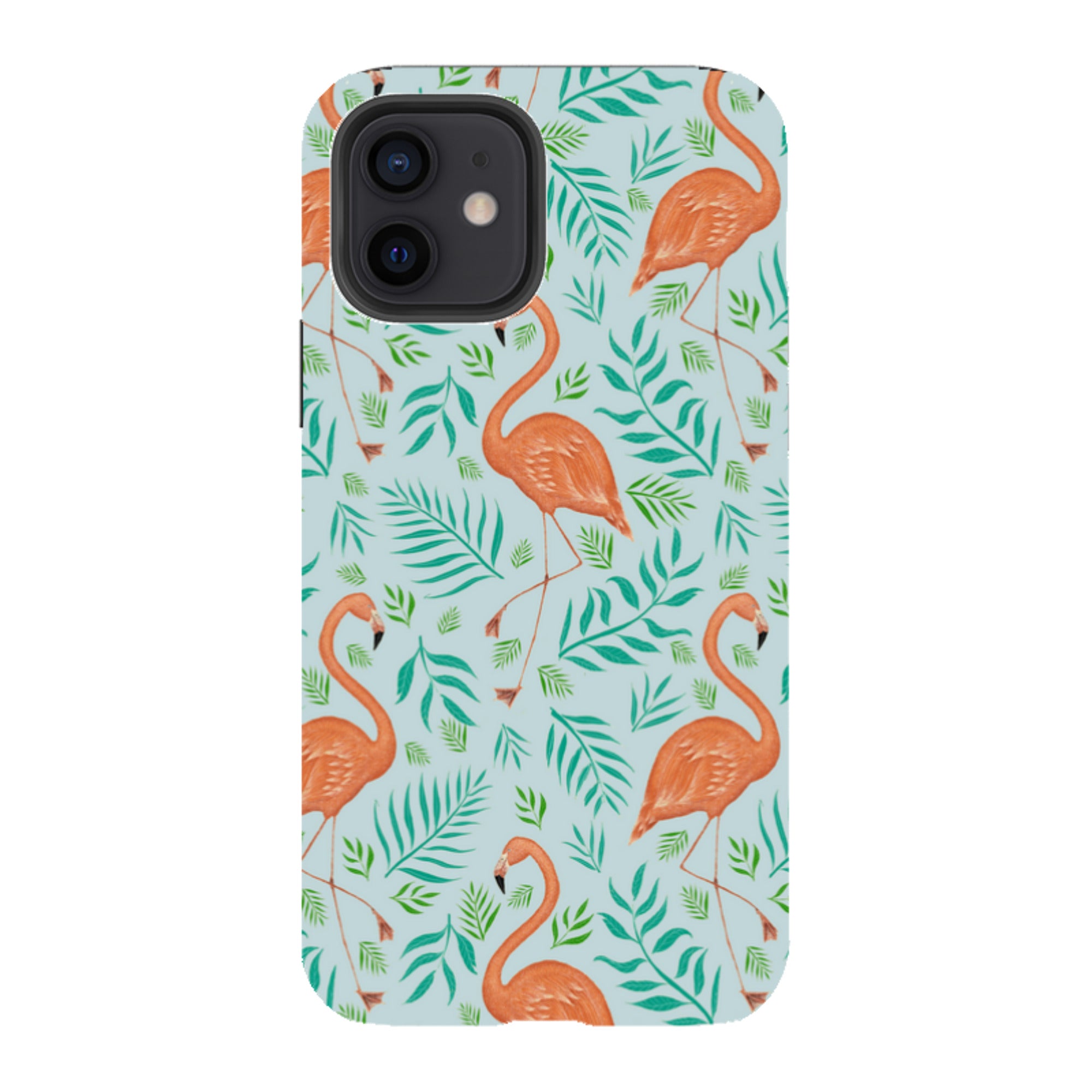 iPhone Tough Case - Flamingo Pattern By Catherine Rowe