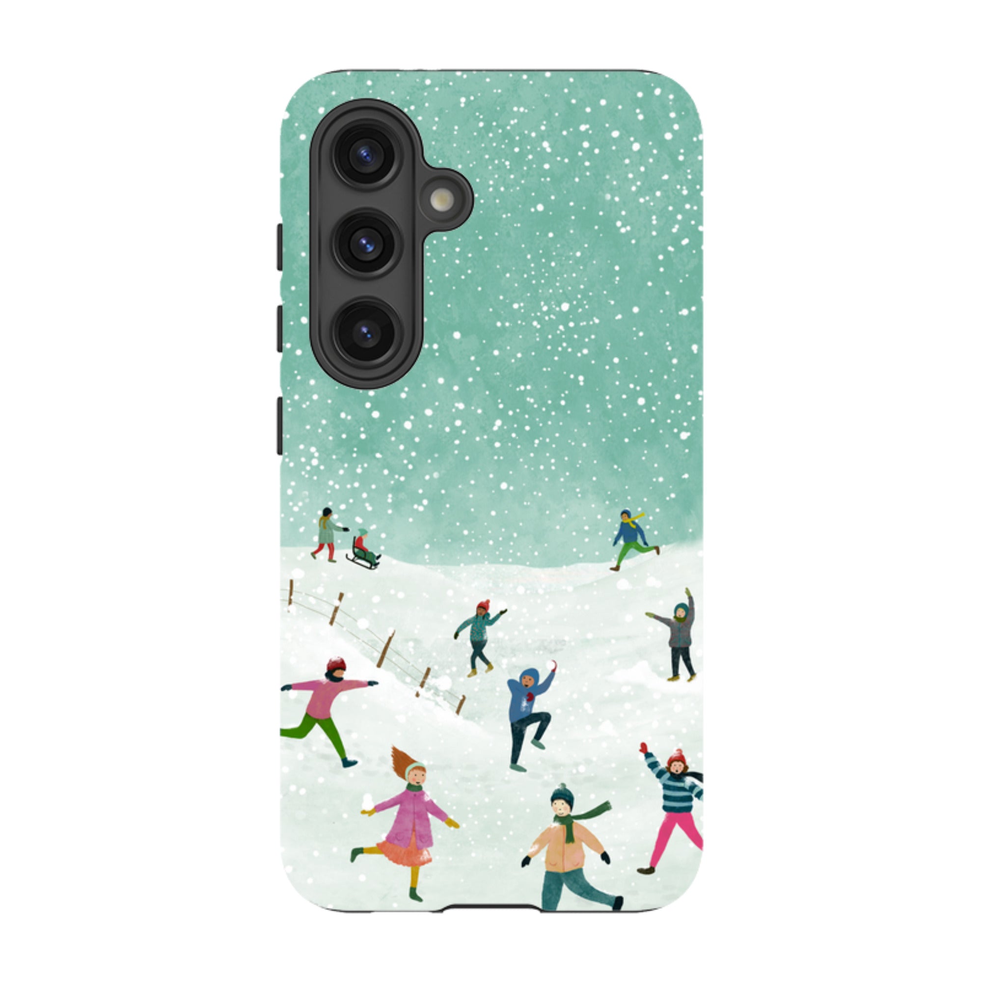 Samsung Tough Case - Snowball Fight By Katherine Quinn