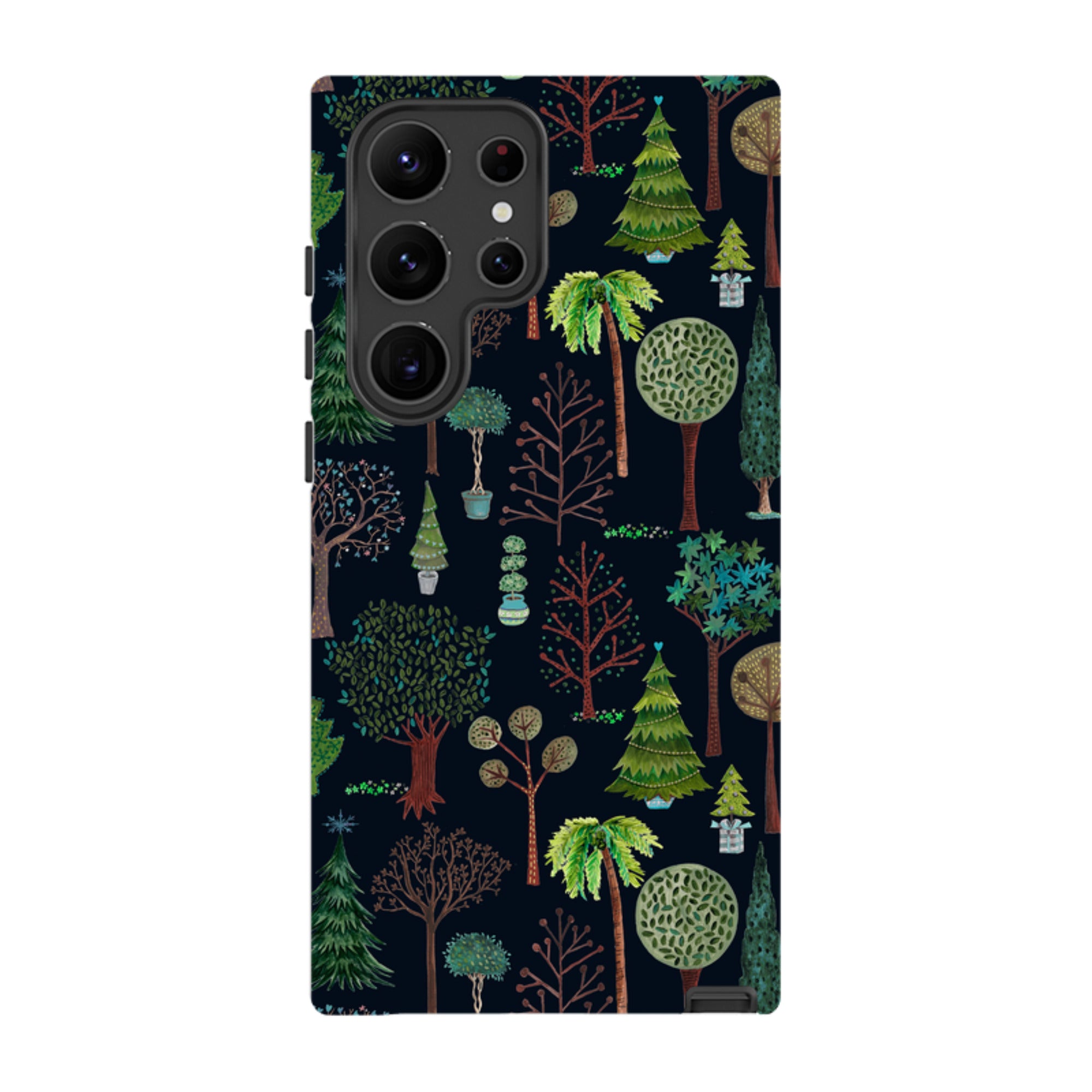 Samsung Tough Case - Xmas Trees Dark By Caroline Bonne Muller