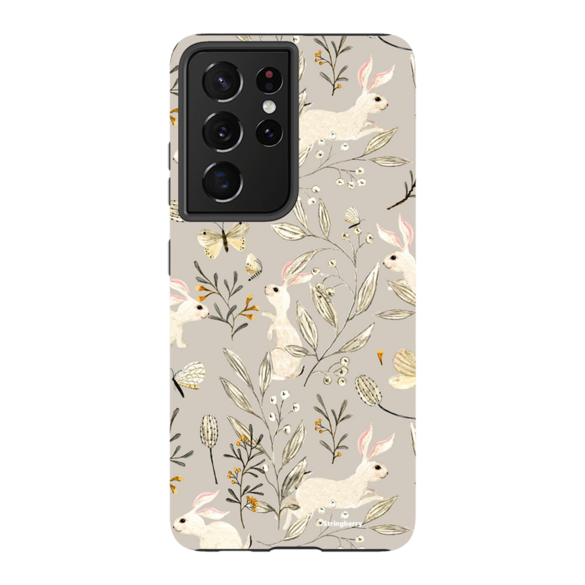 Samsung Tough Case - Bunnies Grey By Katherine Quinn