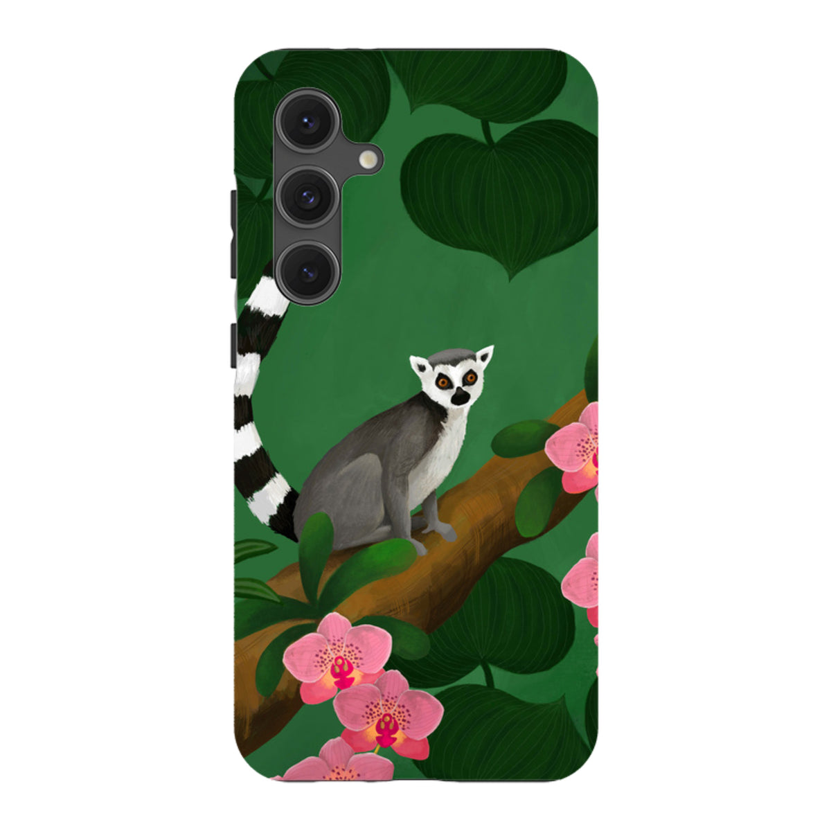 Samsung Tough Case - Lemur And Orchids By Bex Parkin