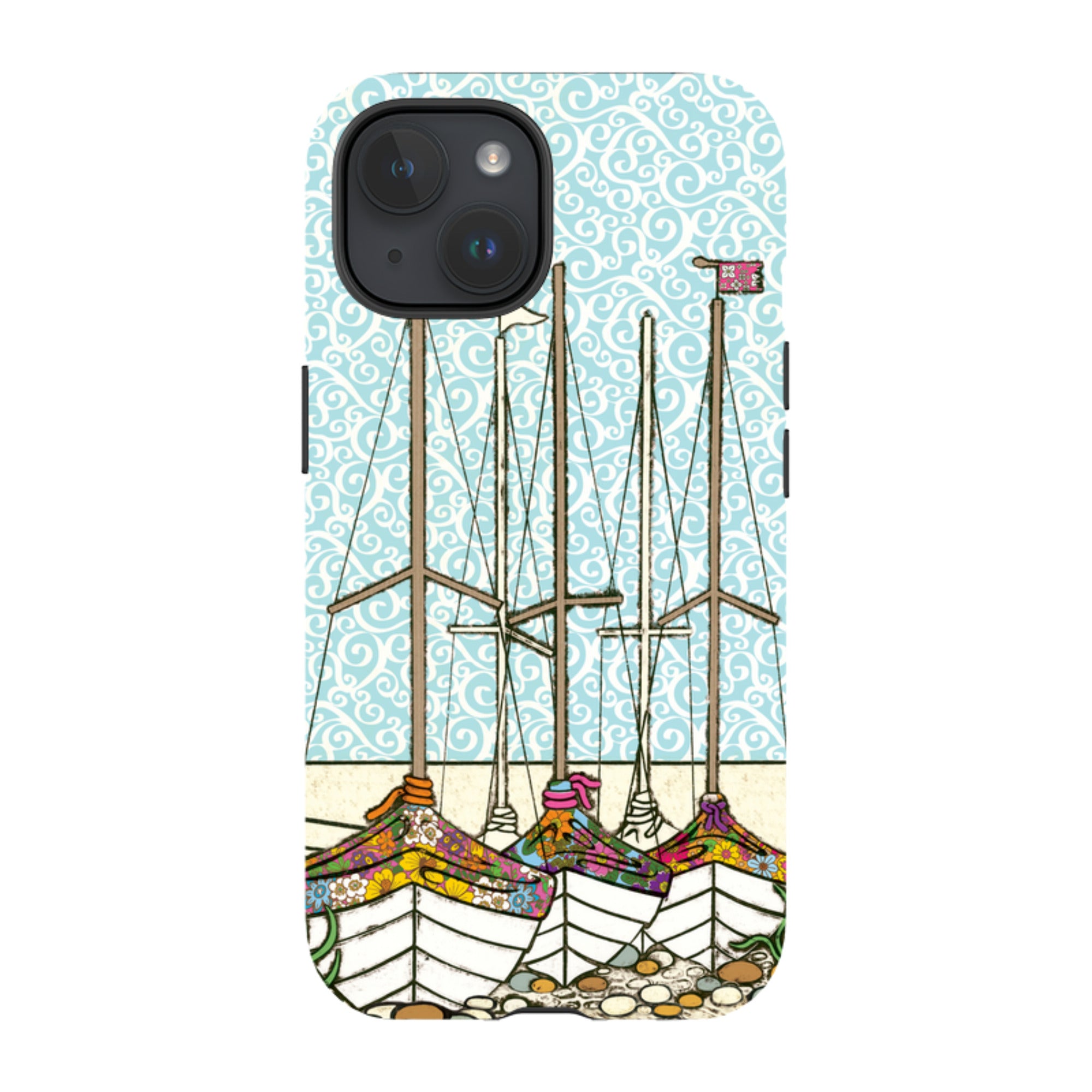 iPhone Tough Case - Boats At Rest By Amelia Bowman