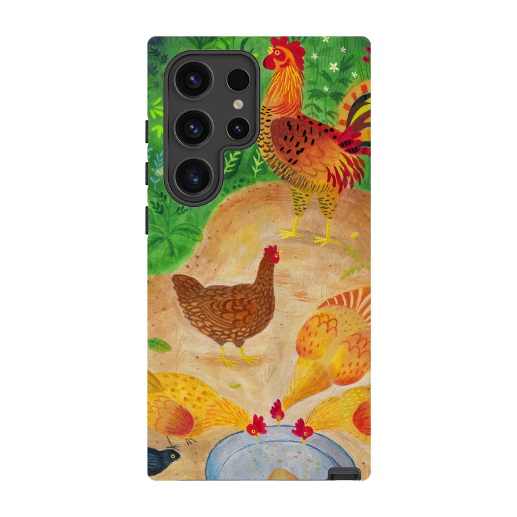 Samsung Tough Case - Chickens By Bex Parkin