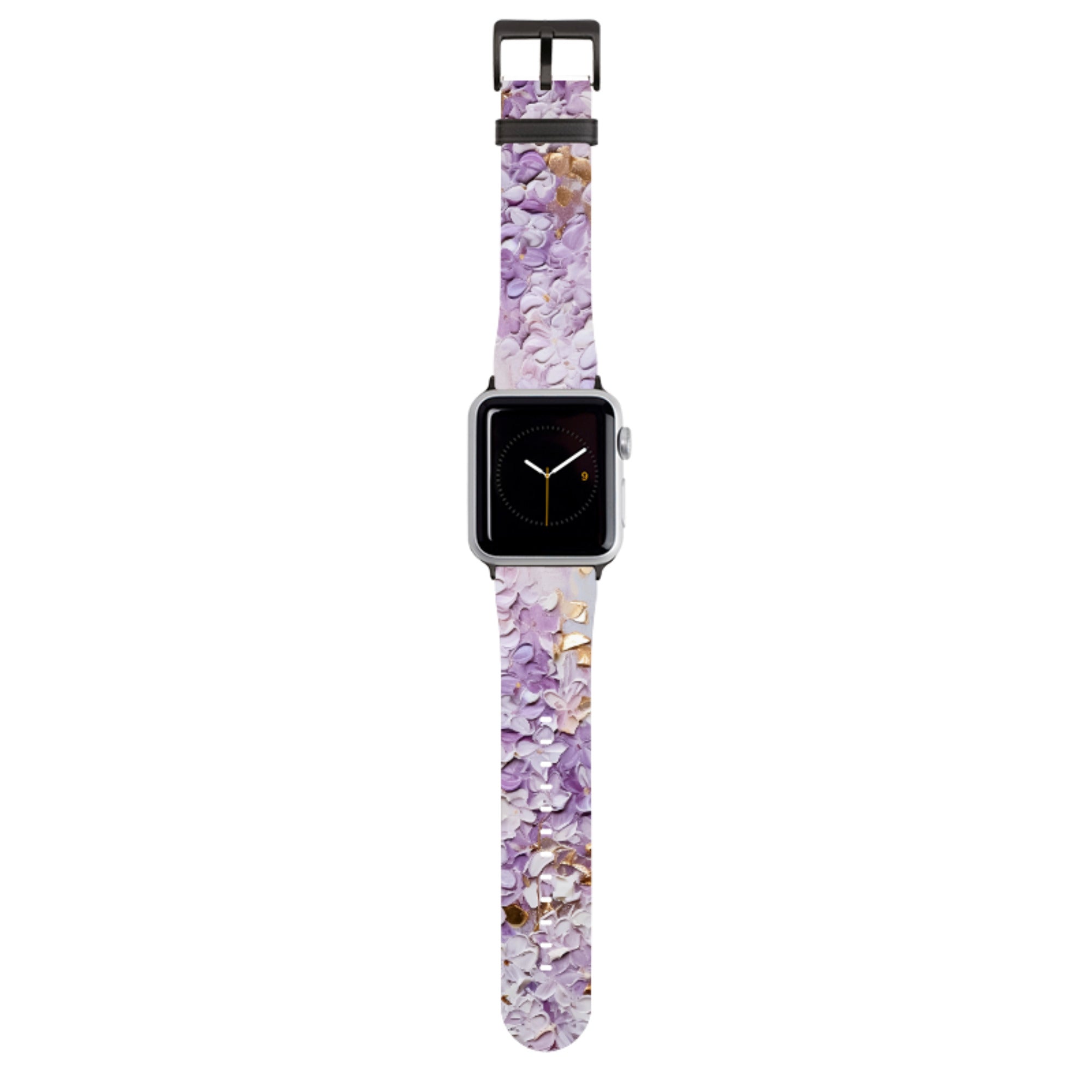 Purple Floral Apple Watch Strap