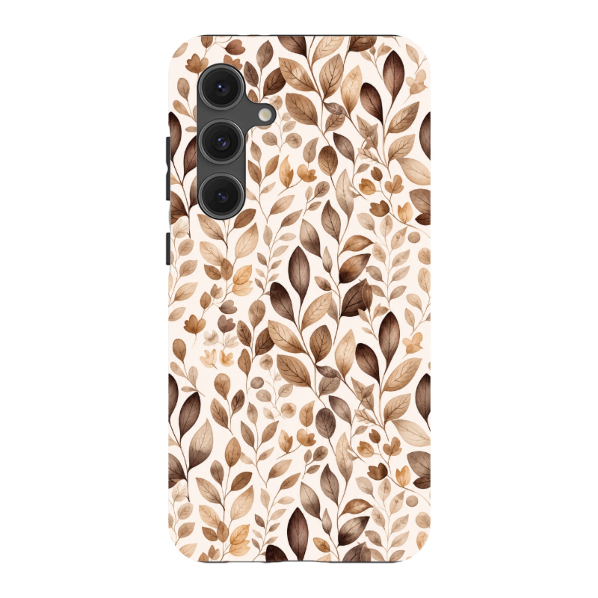 Samsung Tough Case - Beige Aesthetic Leaves