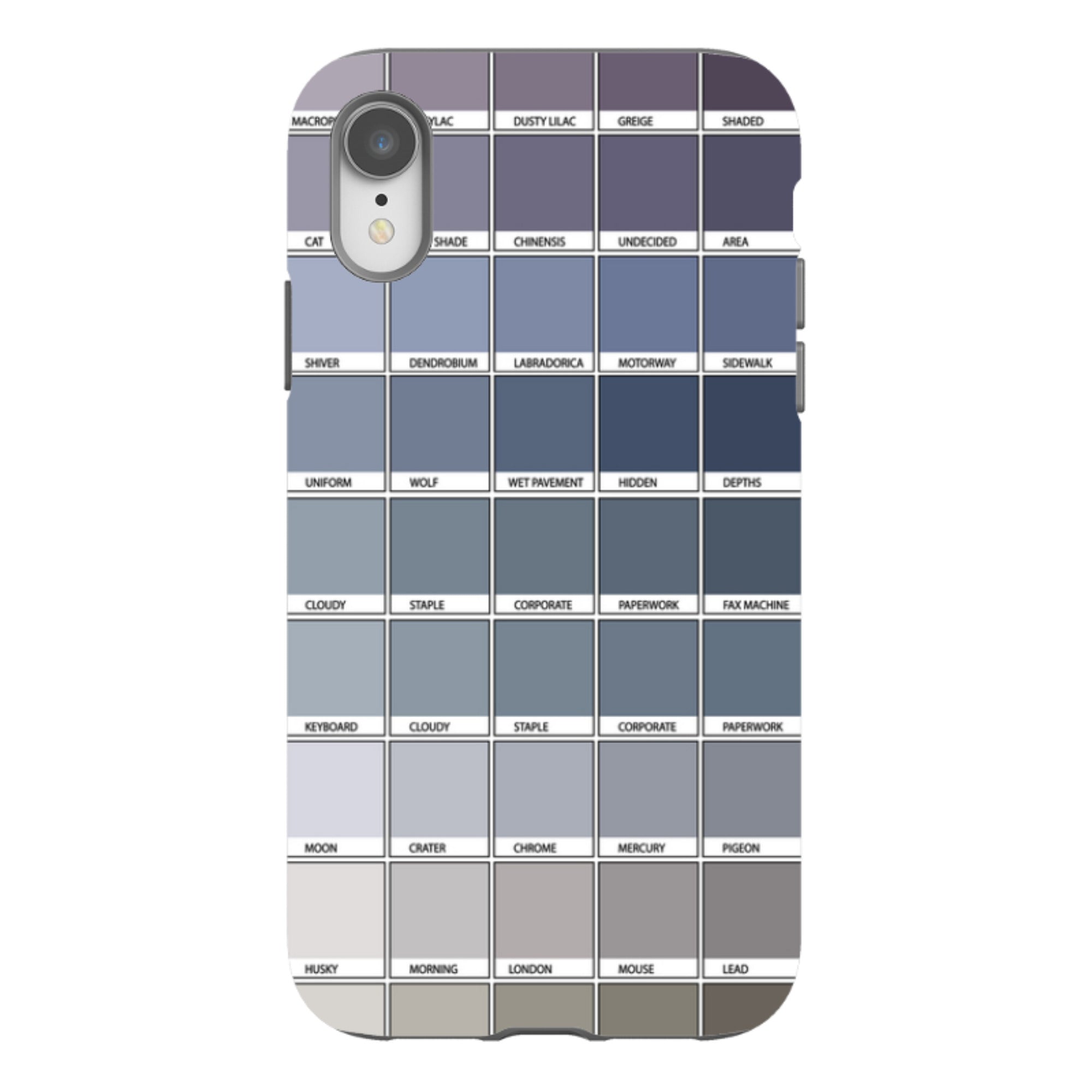 iPhone Tough Case - Grey Chromology By Kitty Joseph