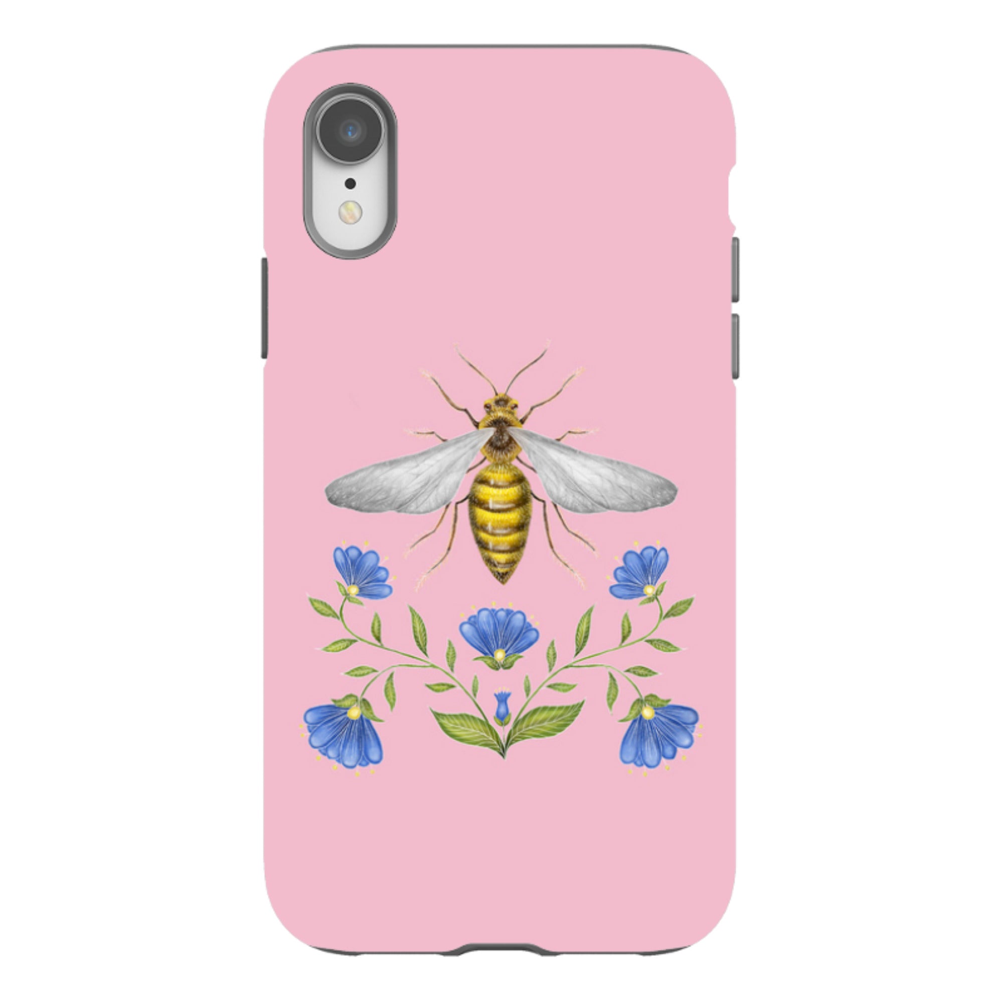 iPhone Tough Case - Wings Of Freedom Pink By Catherine Rowe