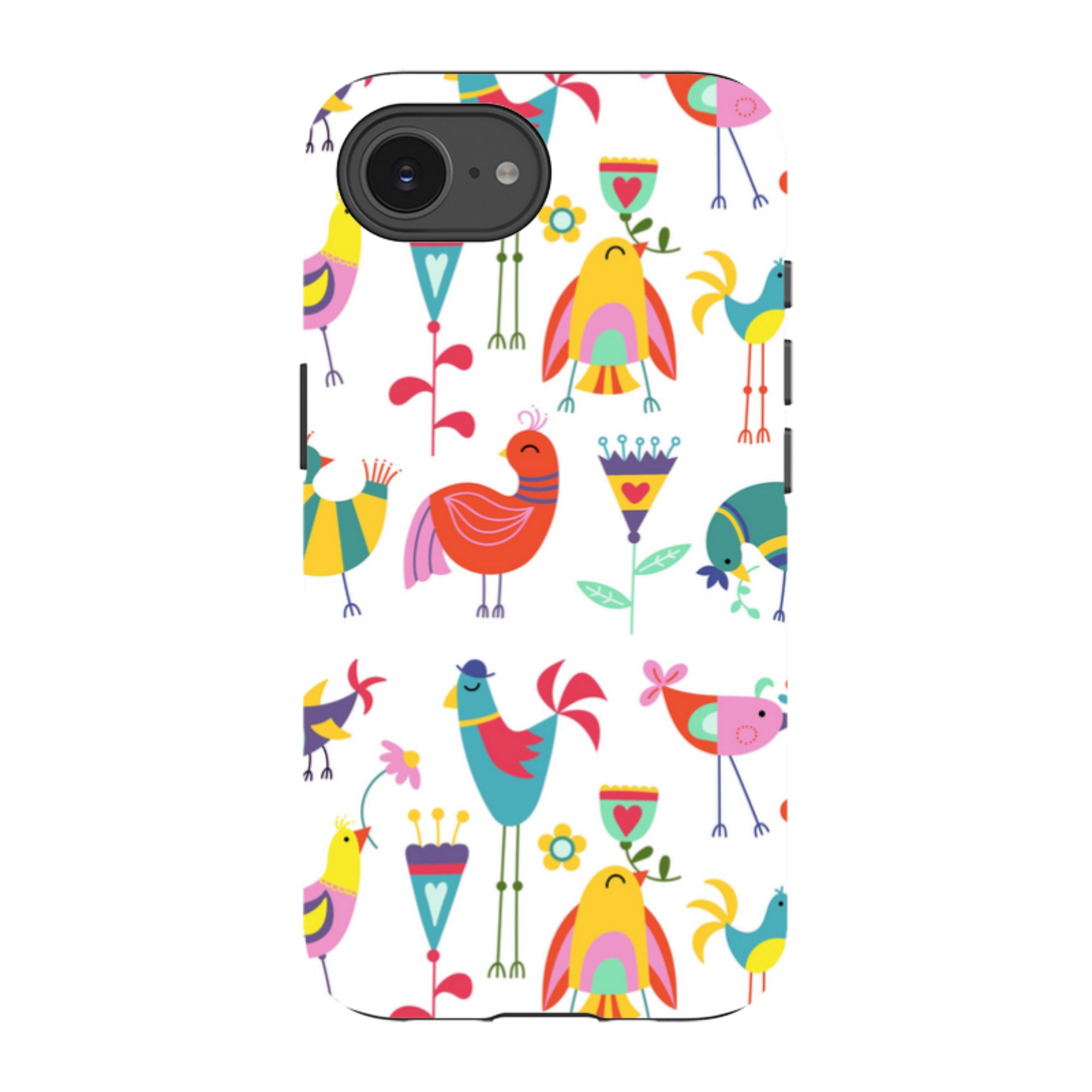 iPhone Tough Case - Folky Birds By Suzy Taylor