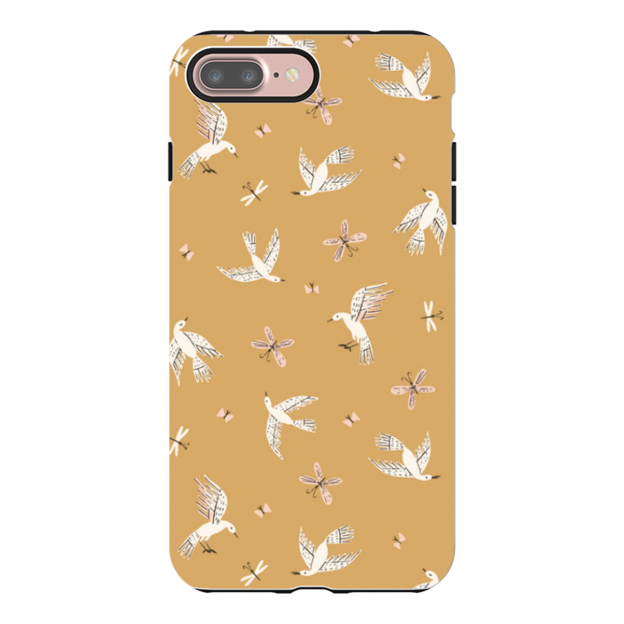 iPhone Tough Case - Birds And Butterflies By Meghann Rader