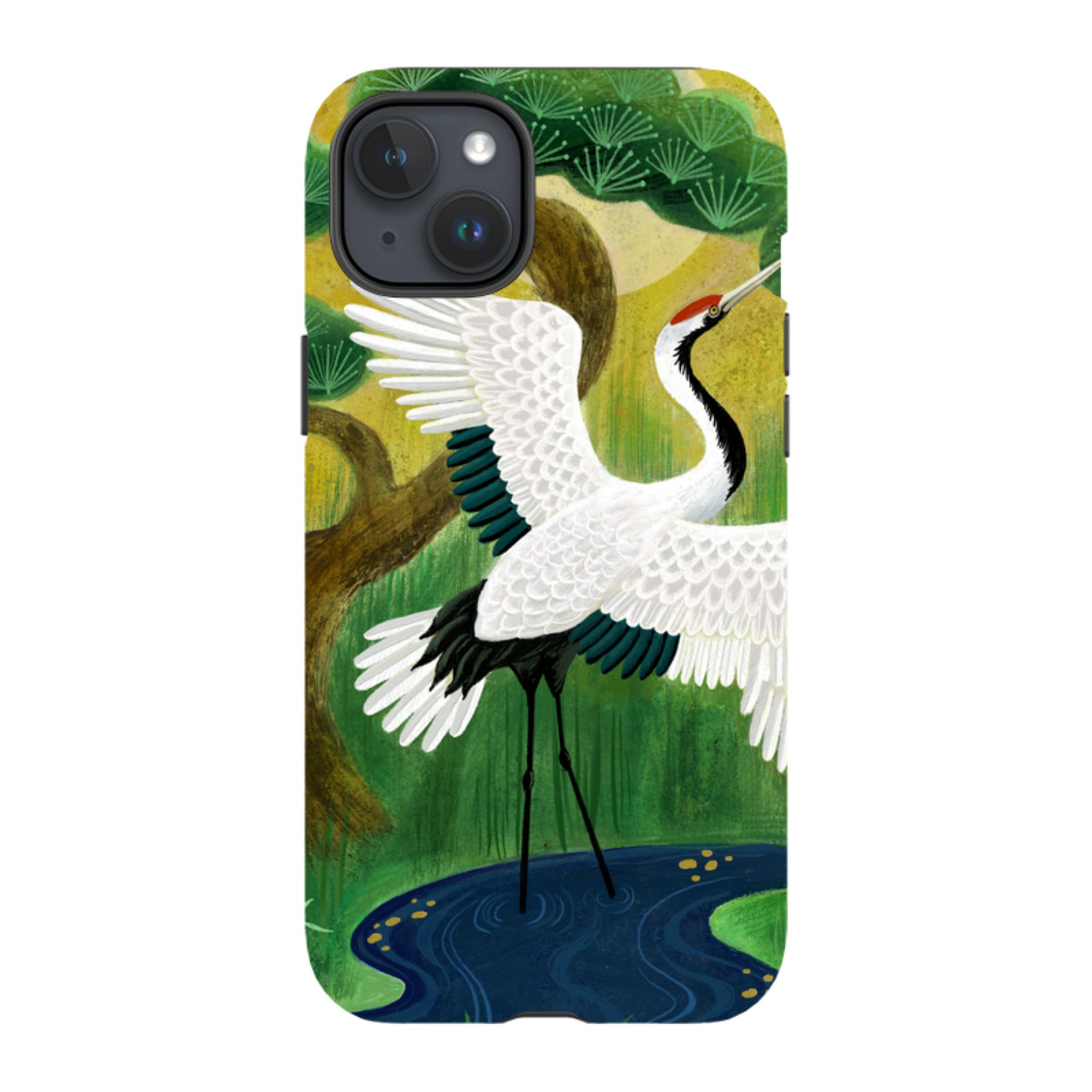 iPhone Tough Case - Crane By Bex Parkin