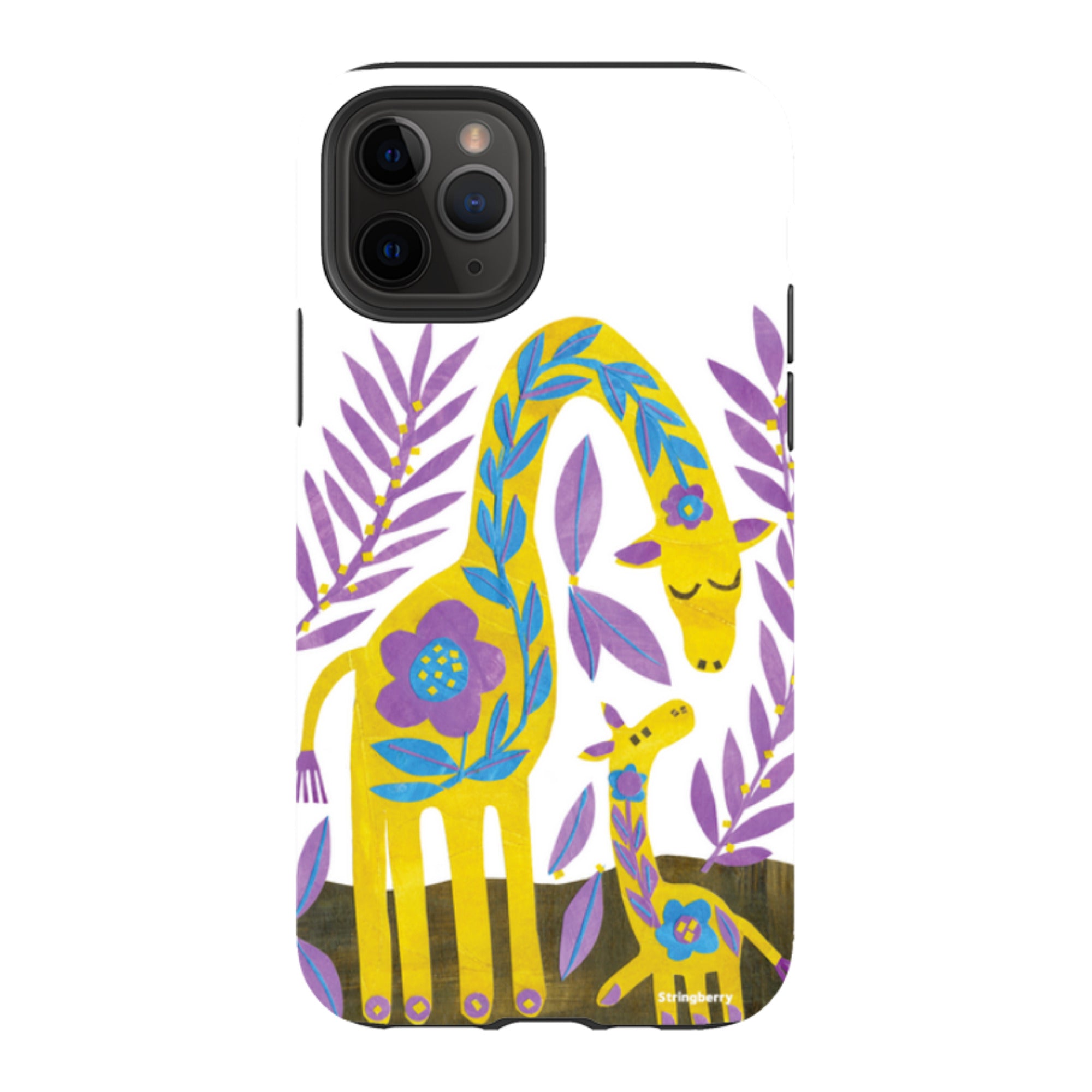 iPhone Tough Case - Folk Giraffes By Tracey English