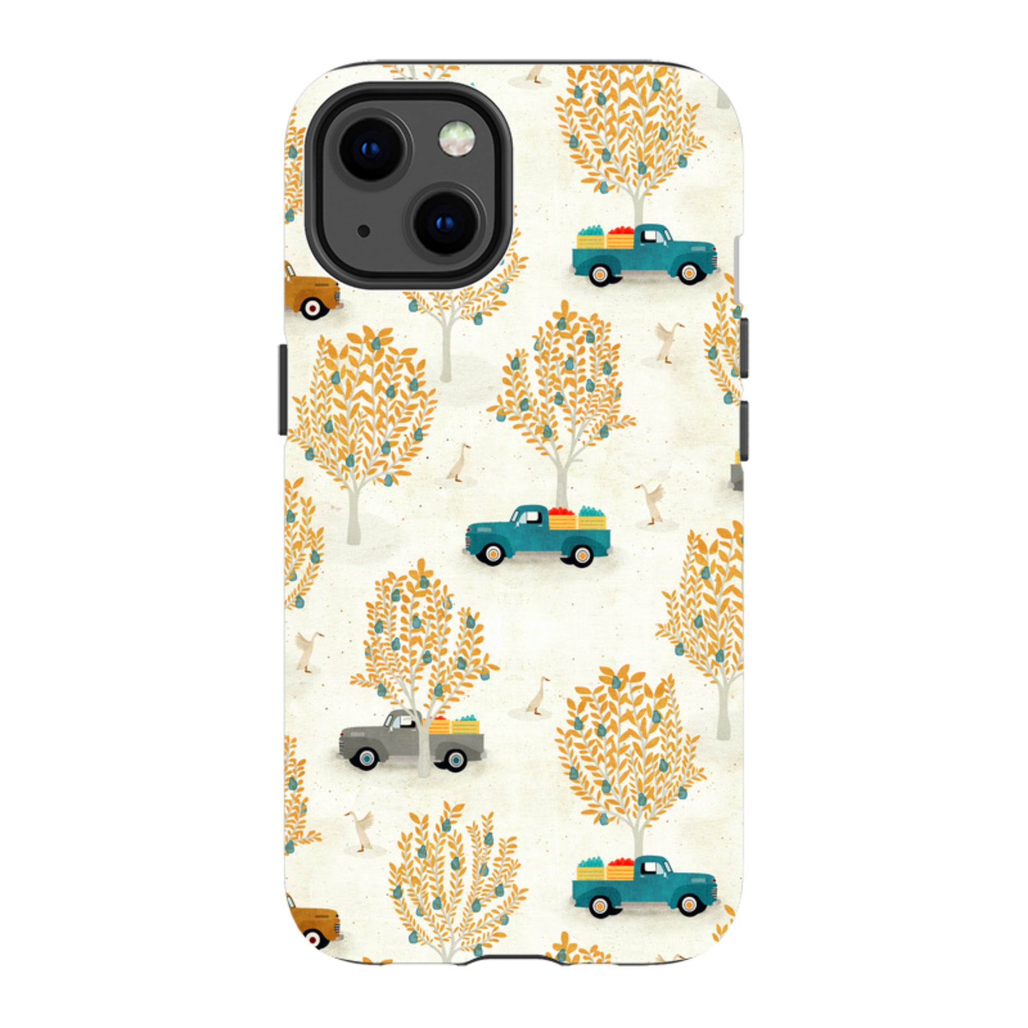 iPhone Tough Case - Pear Trees and Trucks By Katherine Quinn