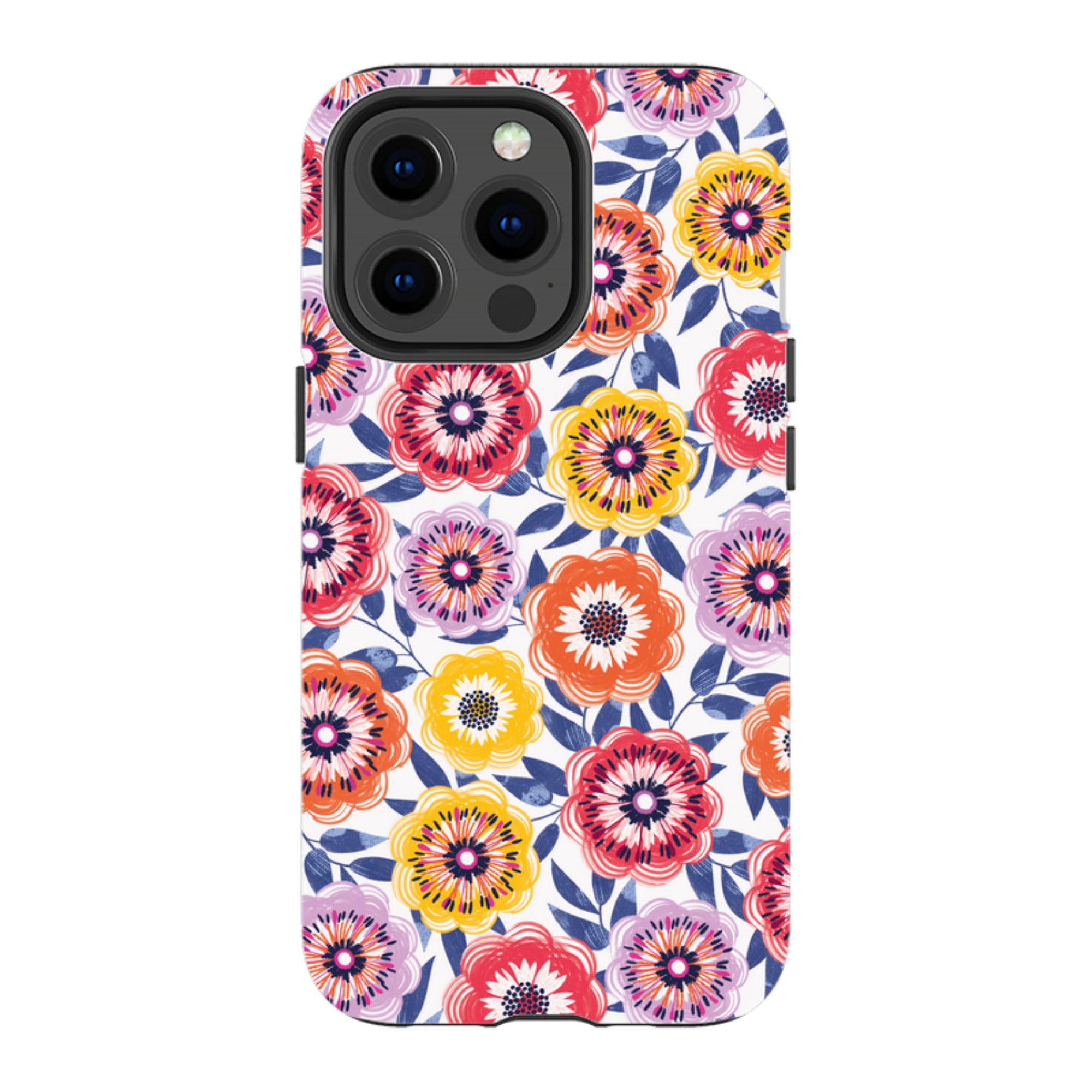 iPhone Tough Case - Bright Blooms I By Ali Brookes