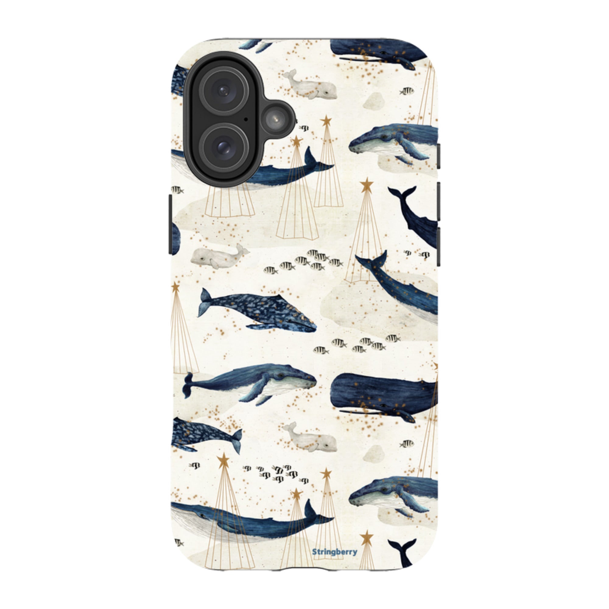 iPhone MagSafe Tough Case - Christmas Whale III By Katherine Quinn