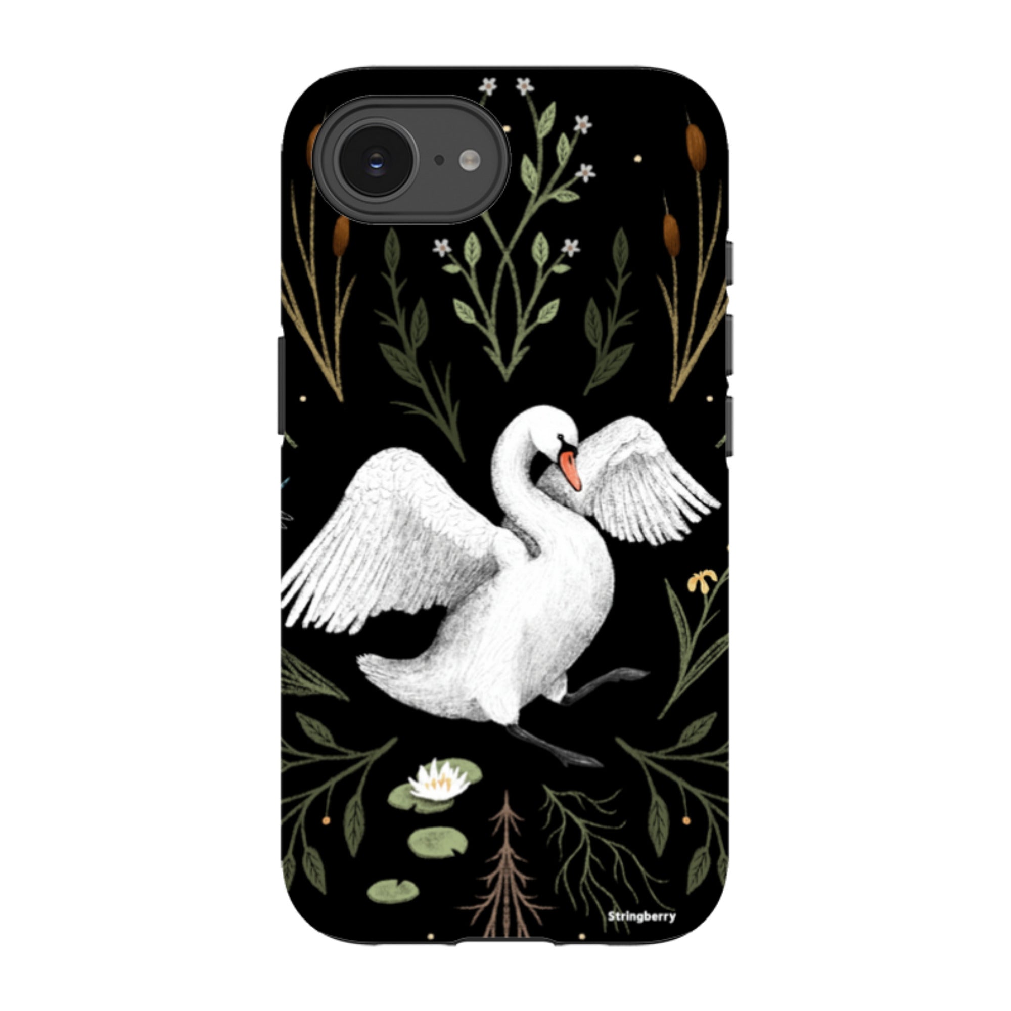 iPhone Tough Case - Swan By Anna Stead