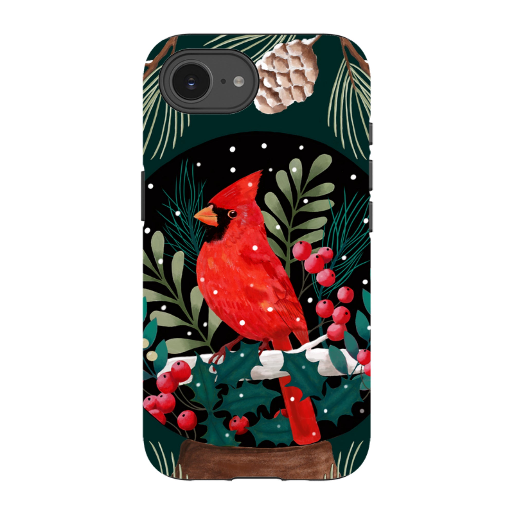 iPhone Tough Case - Red Cardinal By Bex Parkin