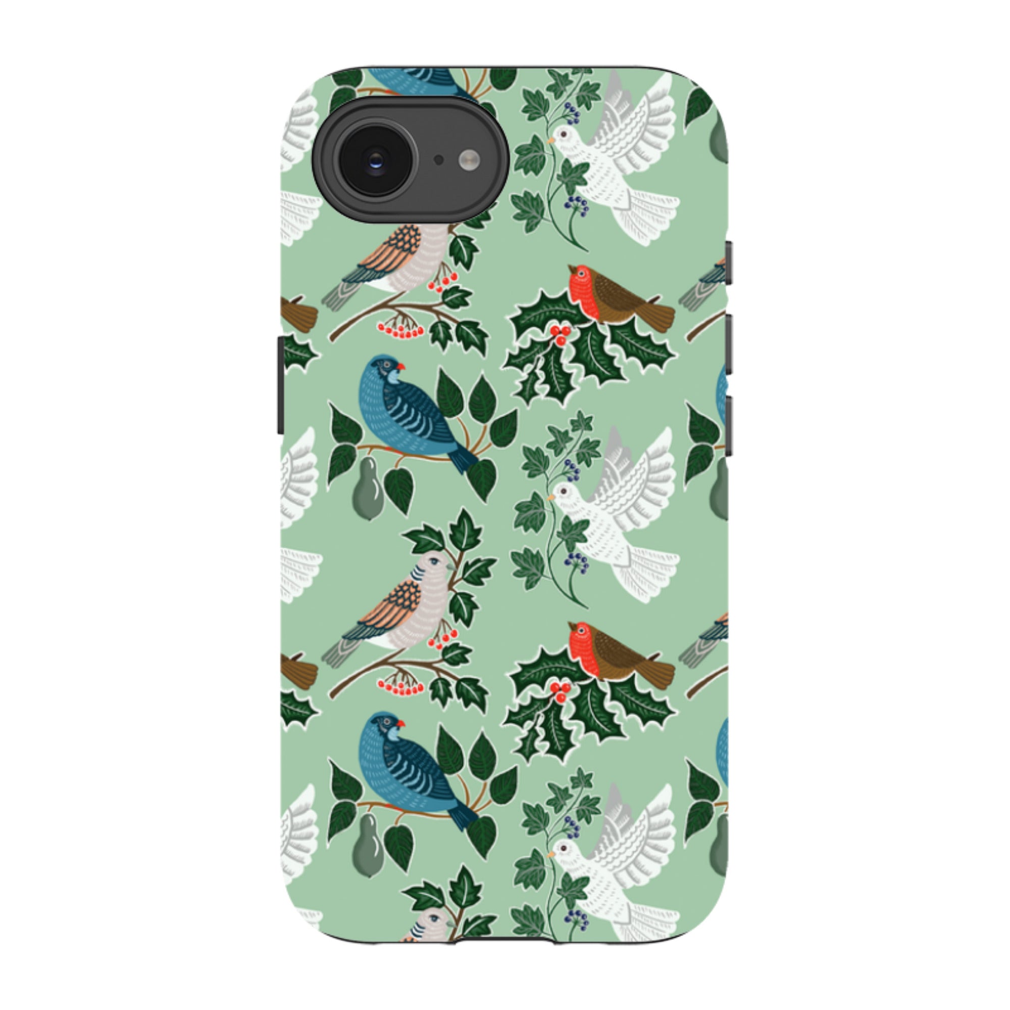 iPhone Tough Case - Winter Birds-1 By kate Heiss