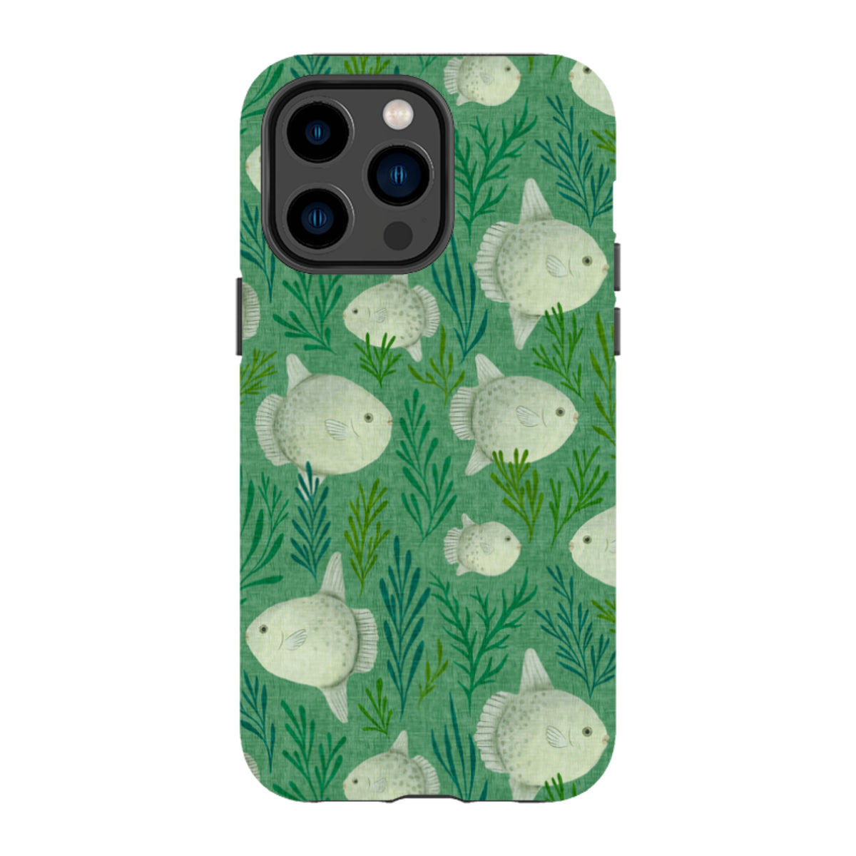iPhone Tough Case - Sunfish green By Katherine Quinn