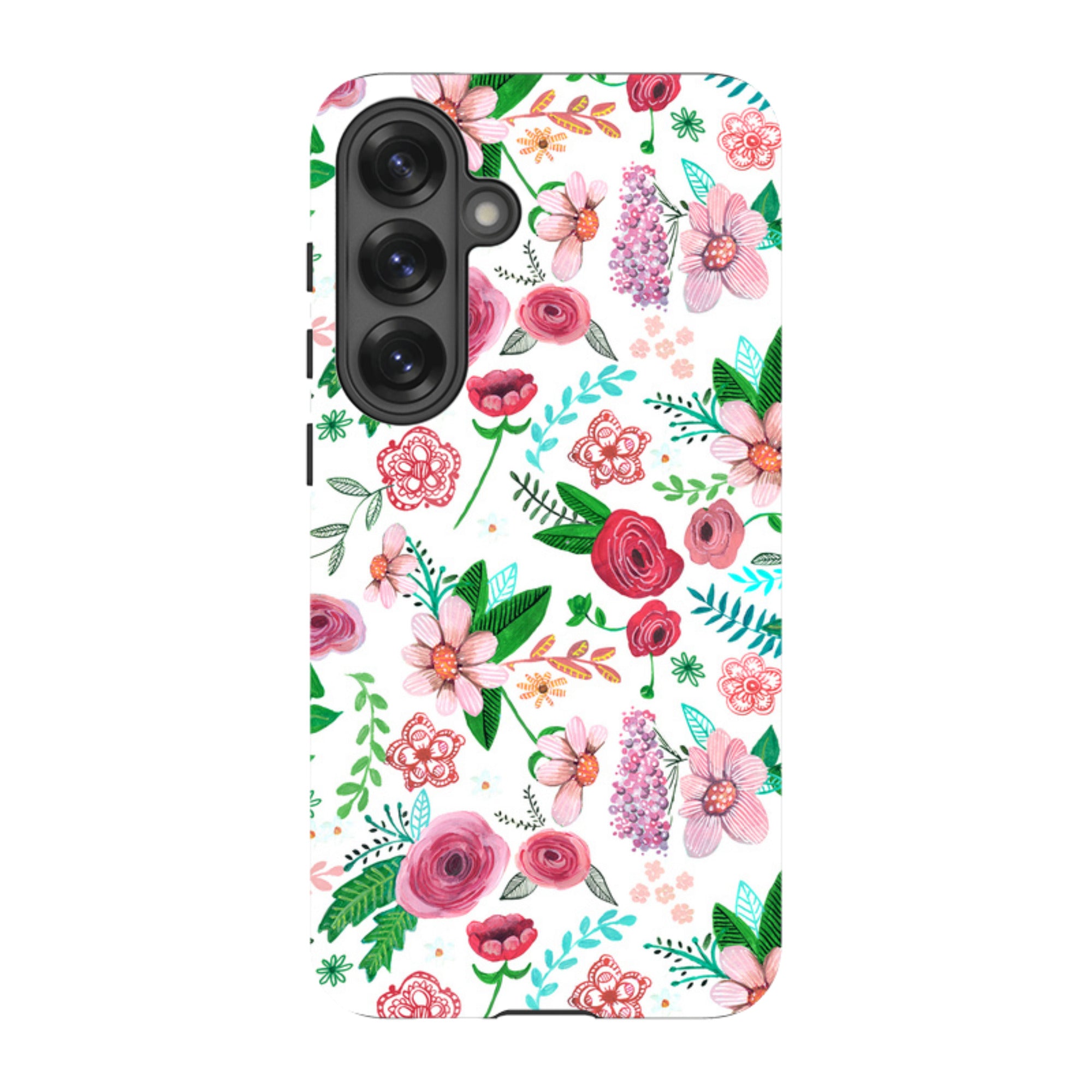 Samsung Tough Case - White Floral By Caroline Bonne Muller