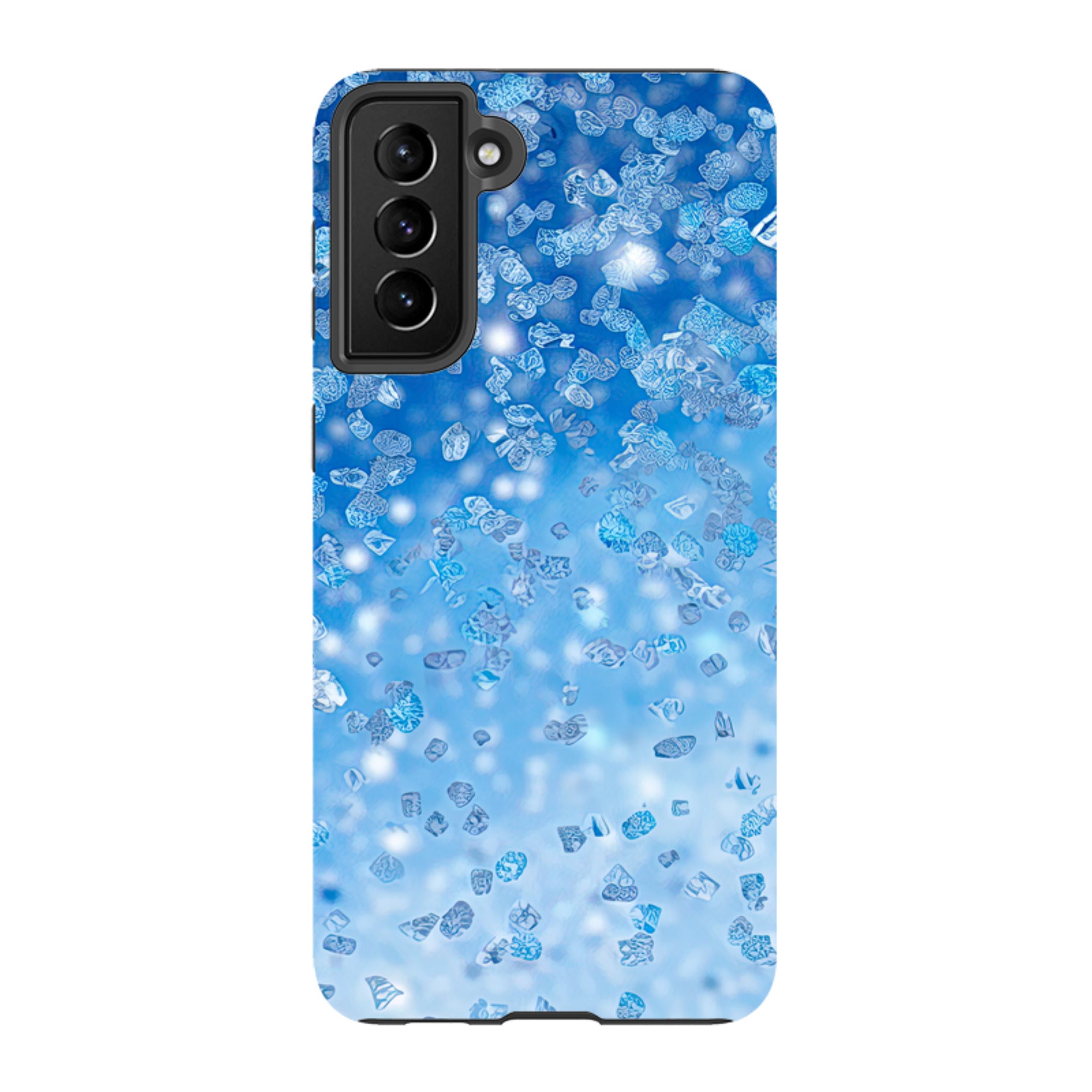 Samsung Tough Case - Blue Glitter (Case Does Not Glitter)