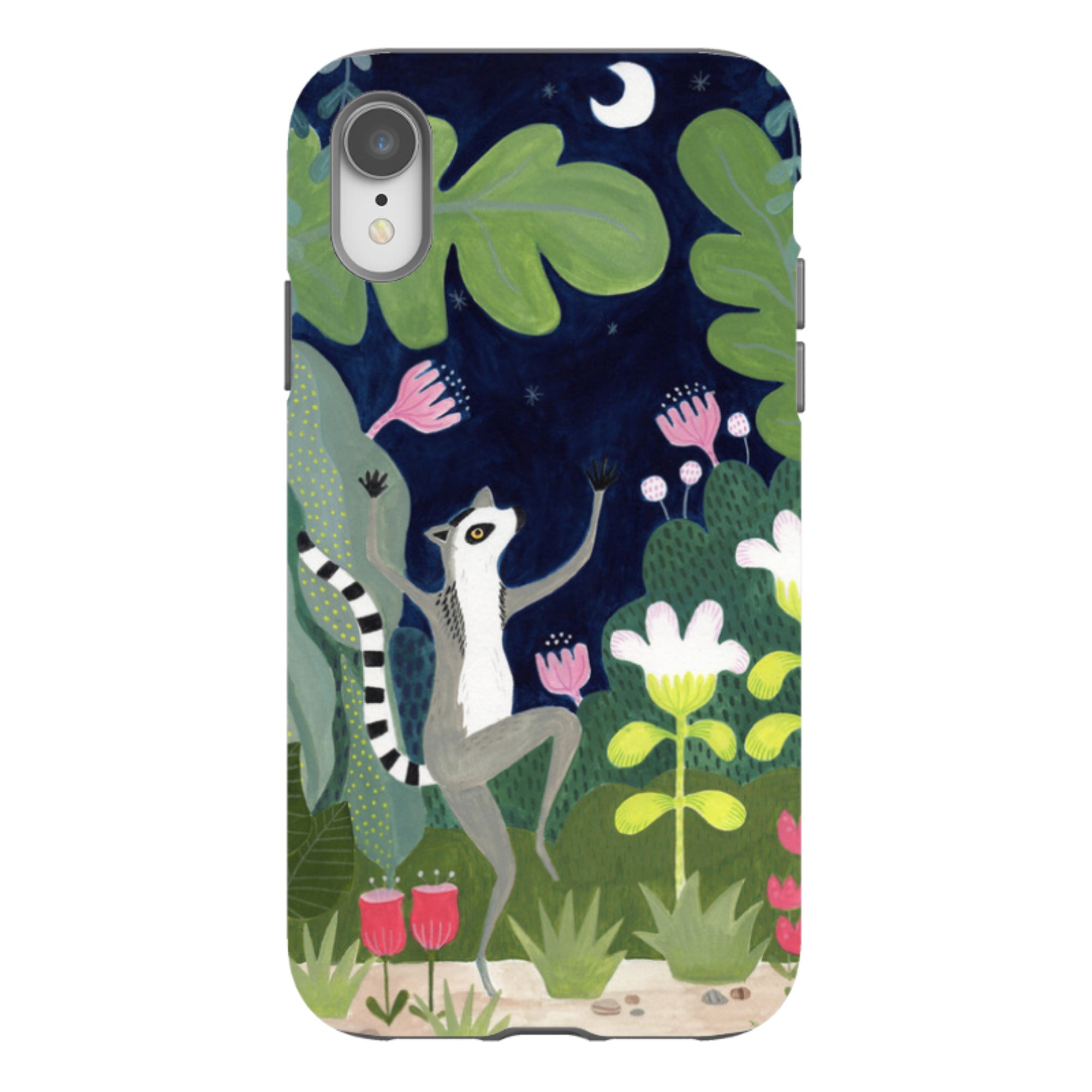 iPhone Tough Case - Dancing Lemur By Bex Parkin