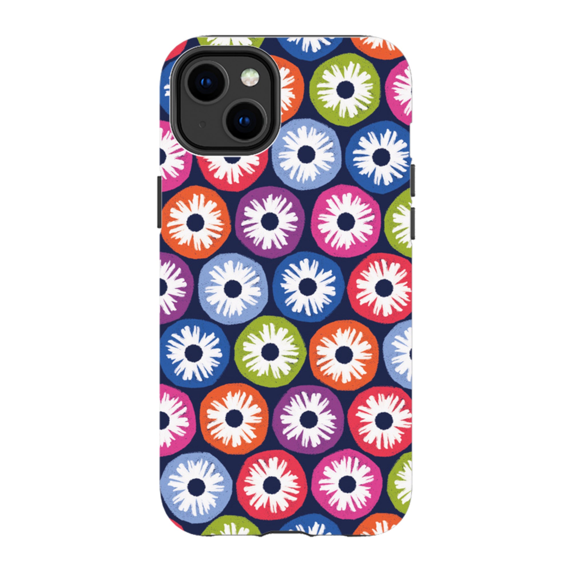 iPhone Tough Case - Penny Flowers Dark By Ali Brookes