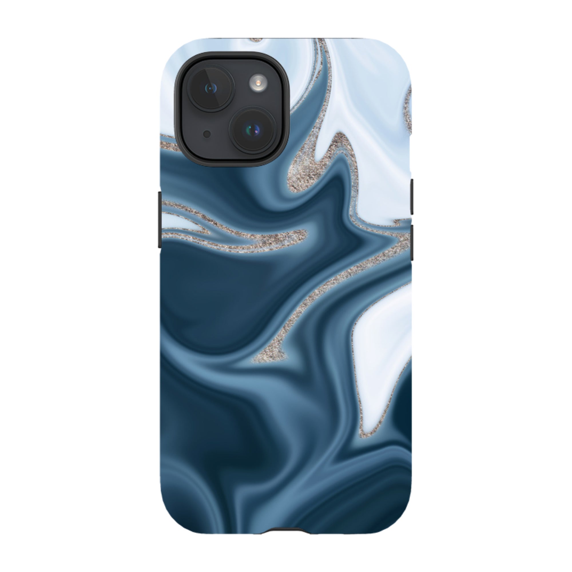 iPhone Tough Case - Blue Ice (case does not glitter)