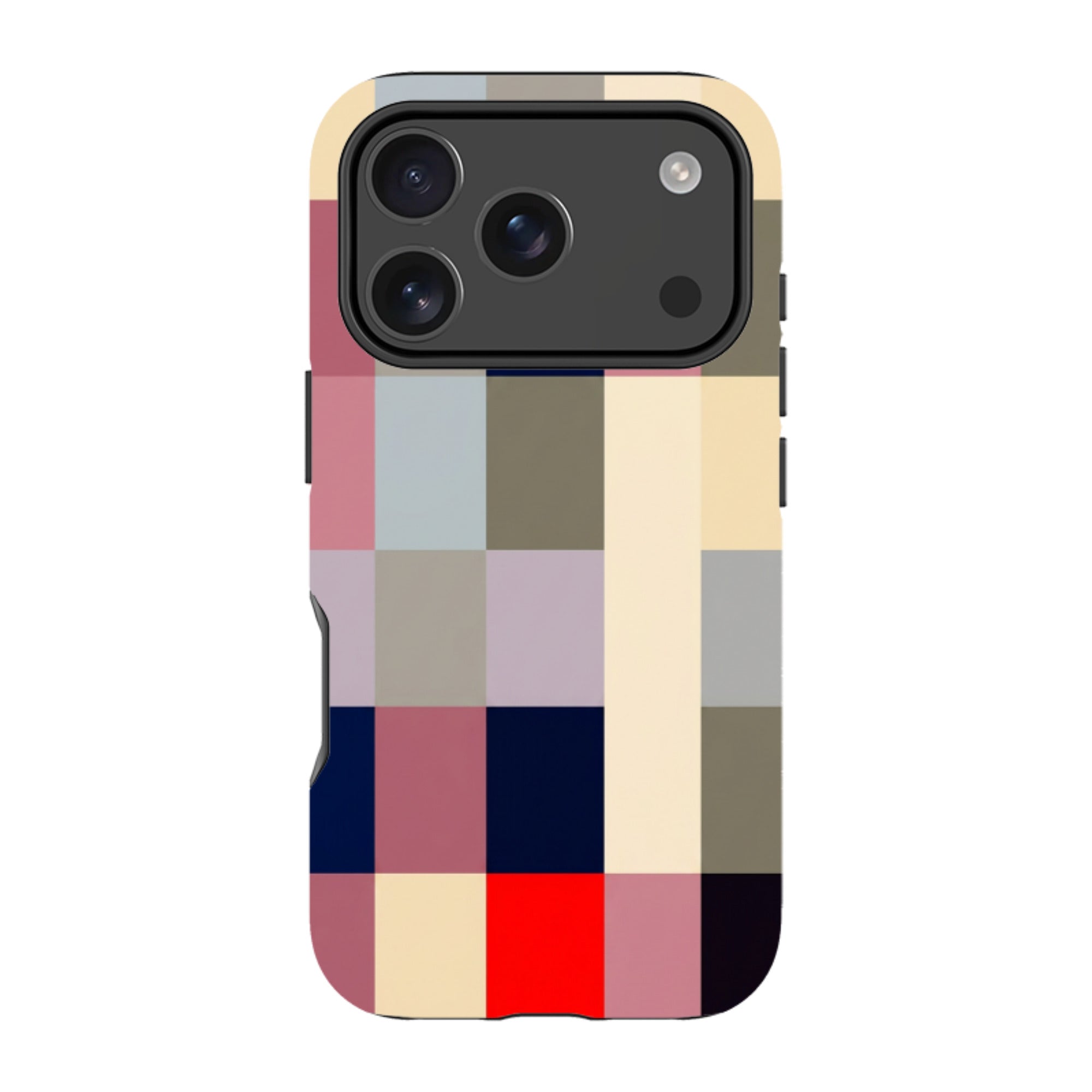 iPhone MagSafe Tough Case - Retro Plaid