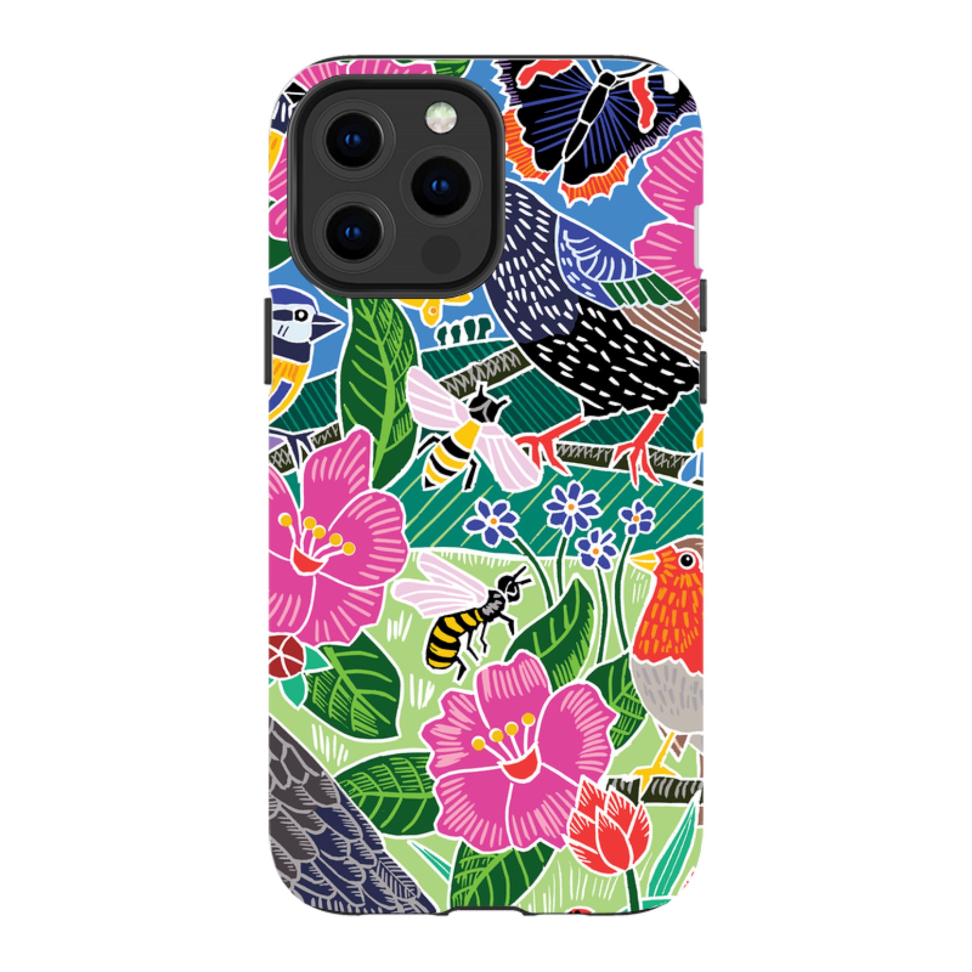 iPhone Tough Case - Garden Bird Jigsaw A By Kate Heiss
