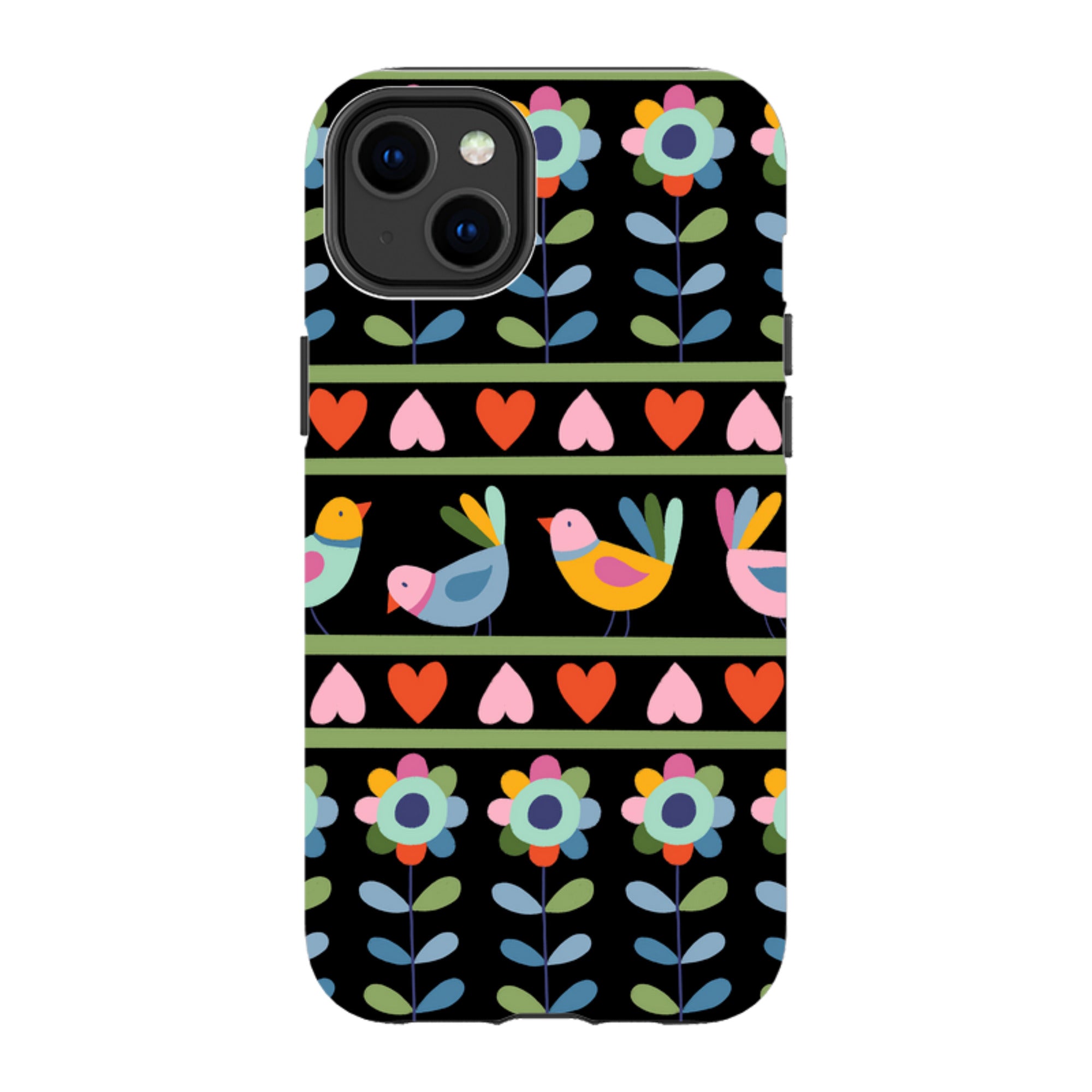 iPhone Tough Case - Folky Birds II By Suzy Taylor