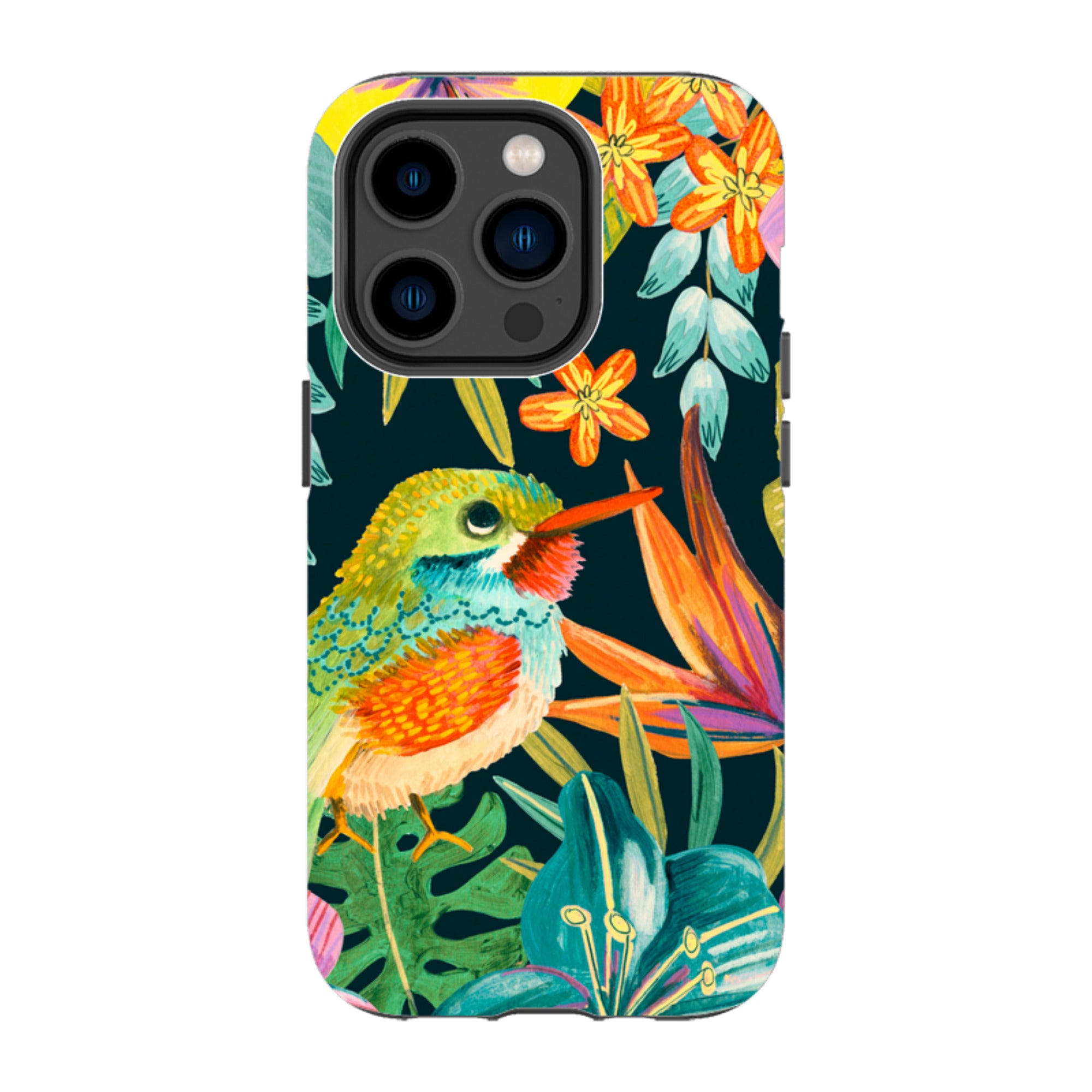 iPhone Tough Case - Tropical Bird By Caroline Bonne Muller