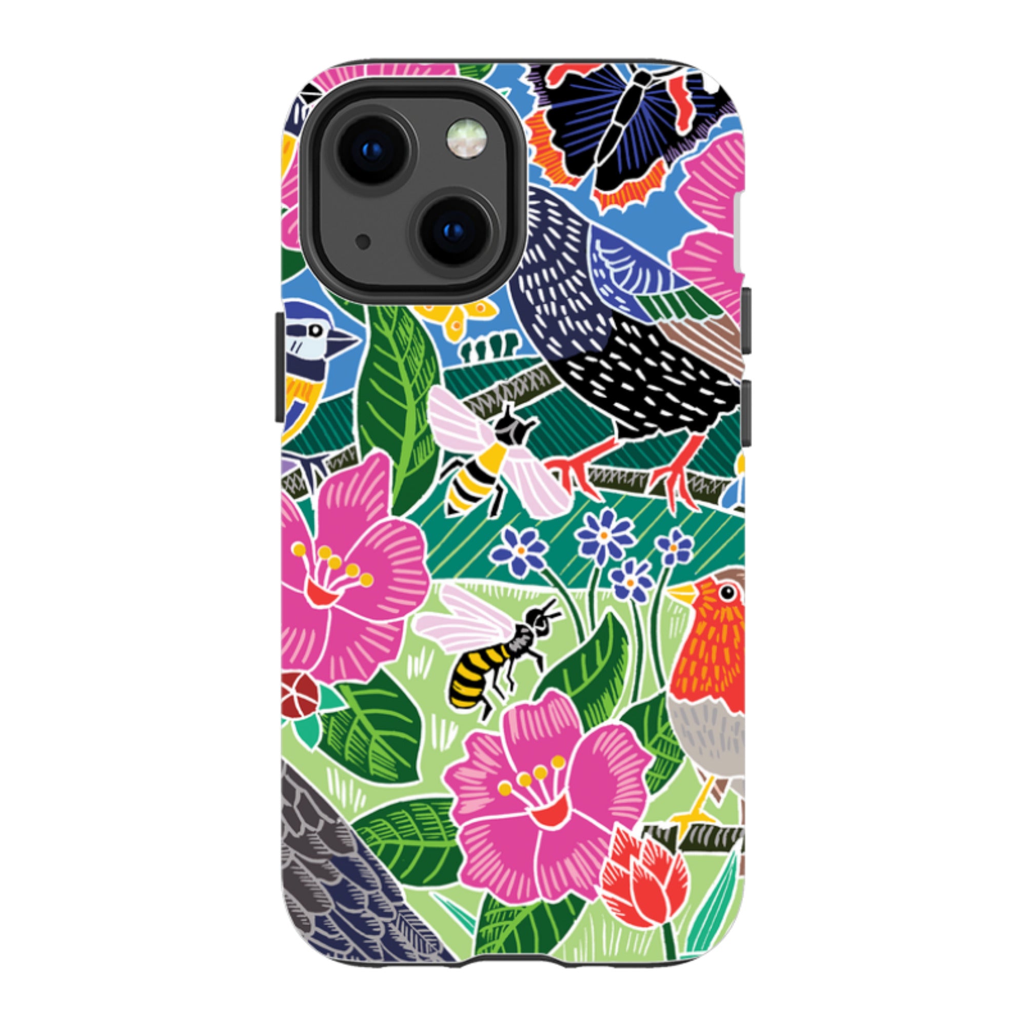 iPhone Tough Case - Garden Bird Jigsaw A By Kate Heiss