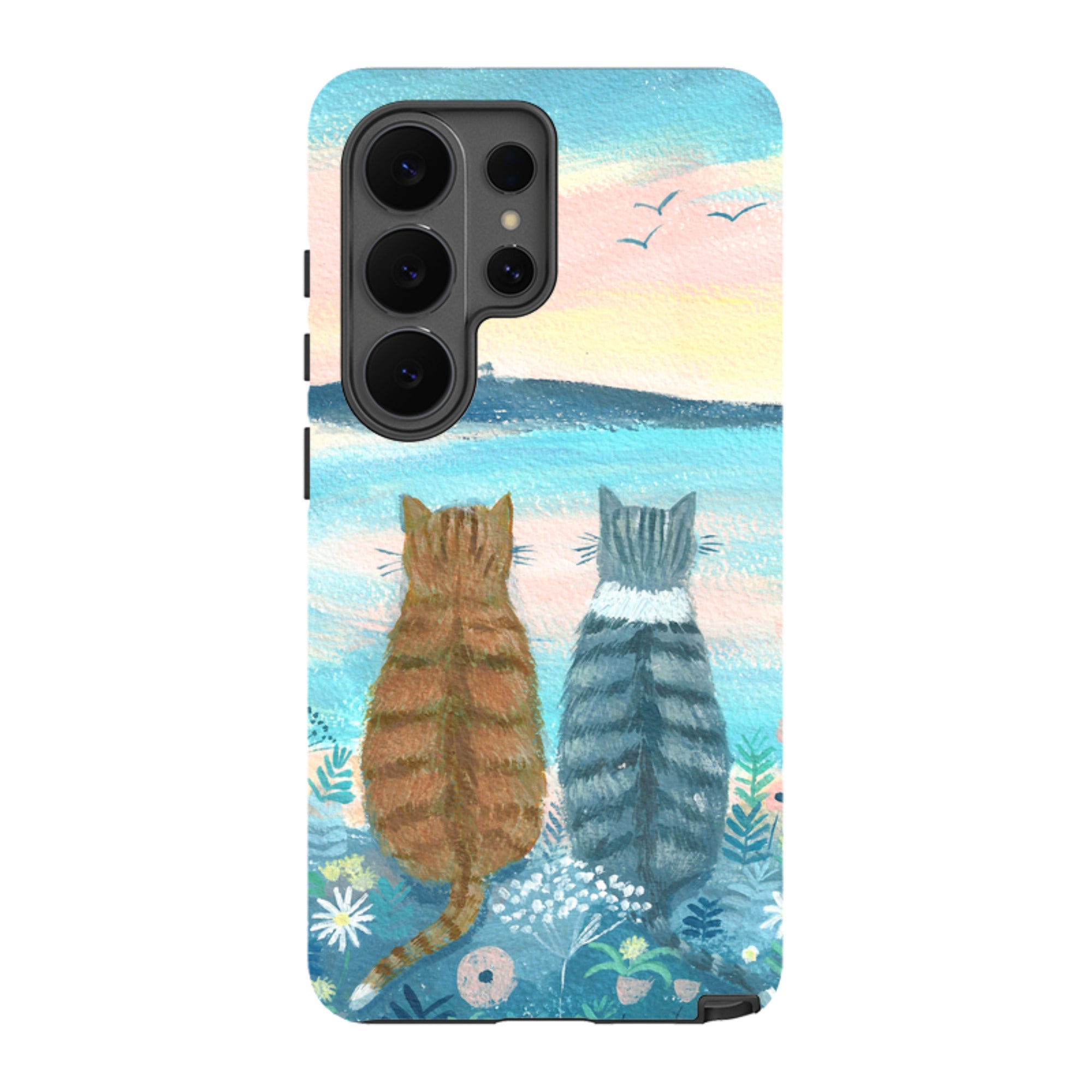 Samsung Tough Case - Sunset Cats 2 By Mary Stubberfield