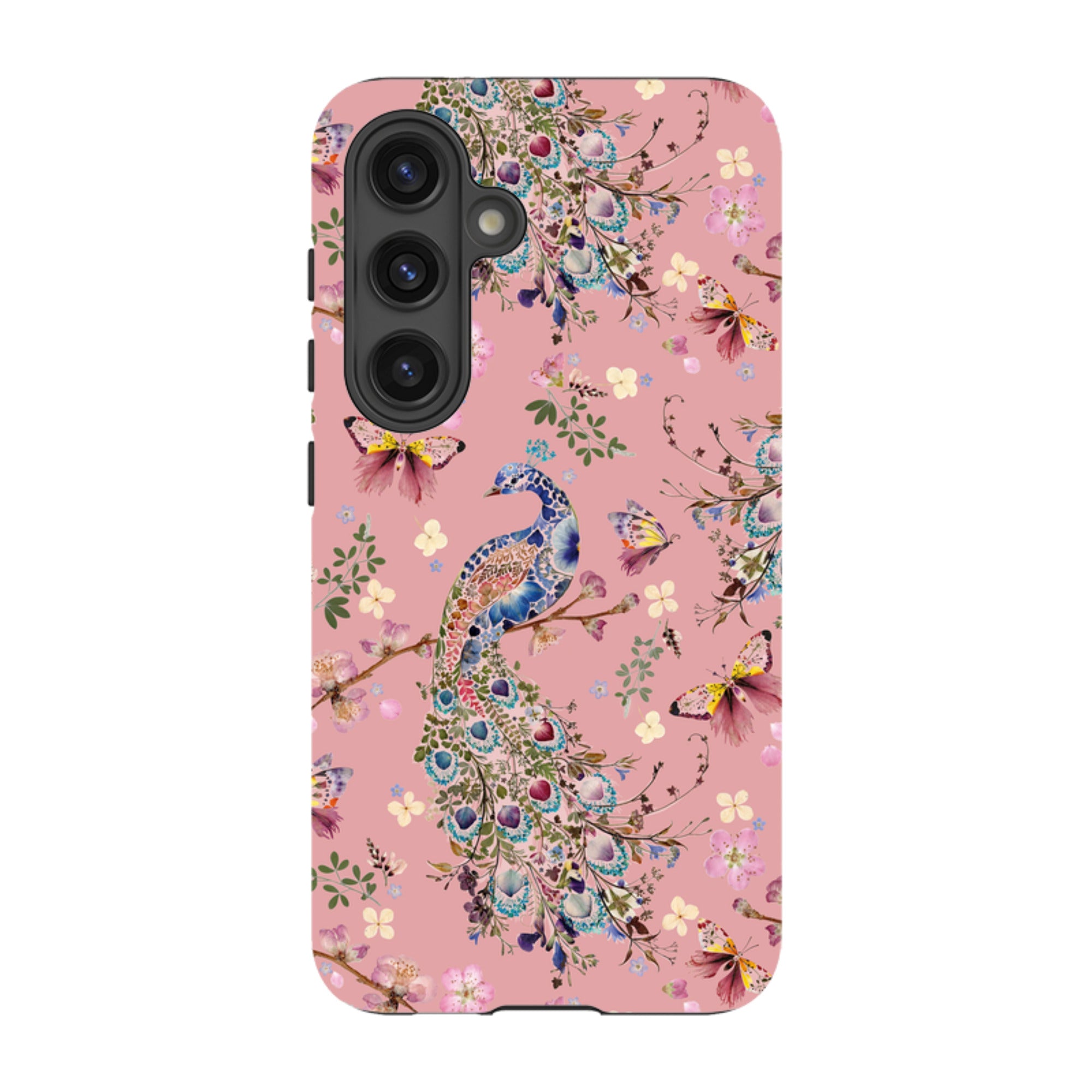 Samsung Tough Case - Peacock and Cherry Blossoms Lupine By Helen Ahpornsiri