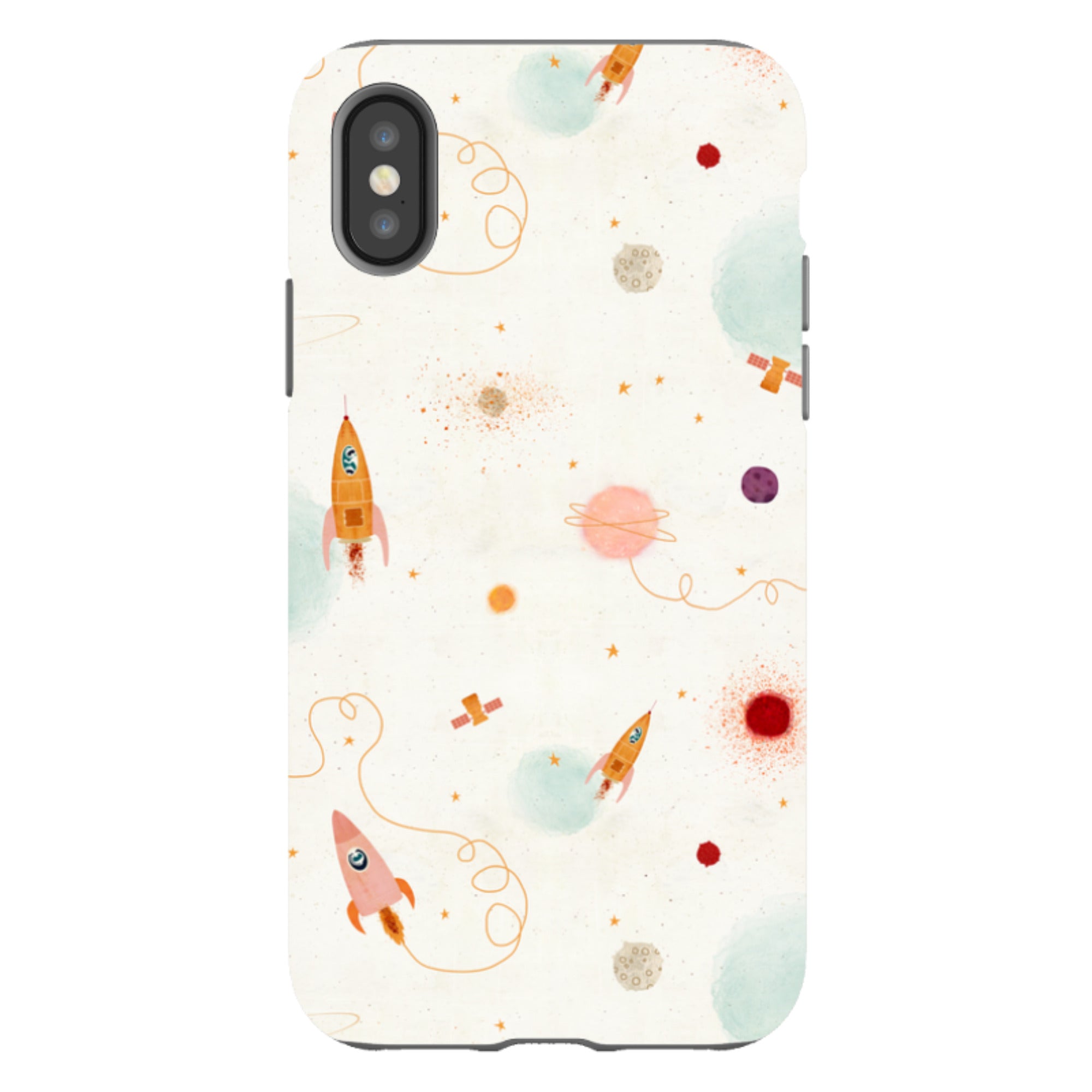 iPhone Tough Case - Rockets Cream By Katherine Quinn