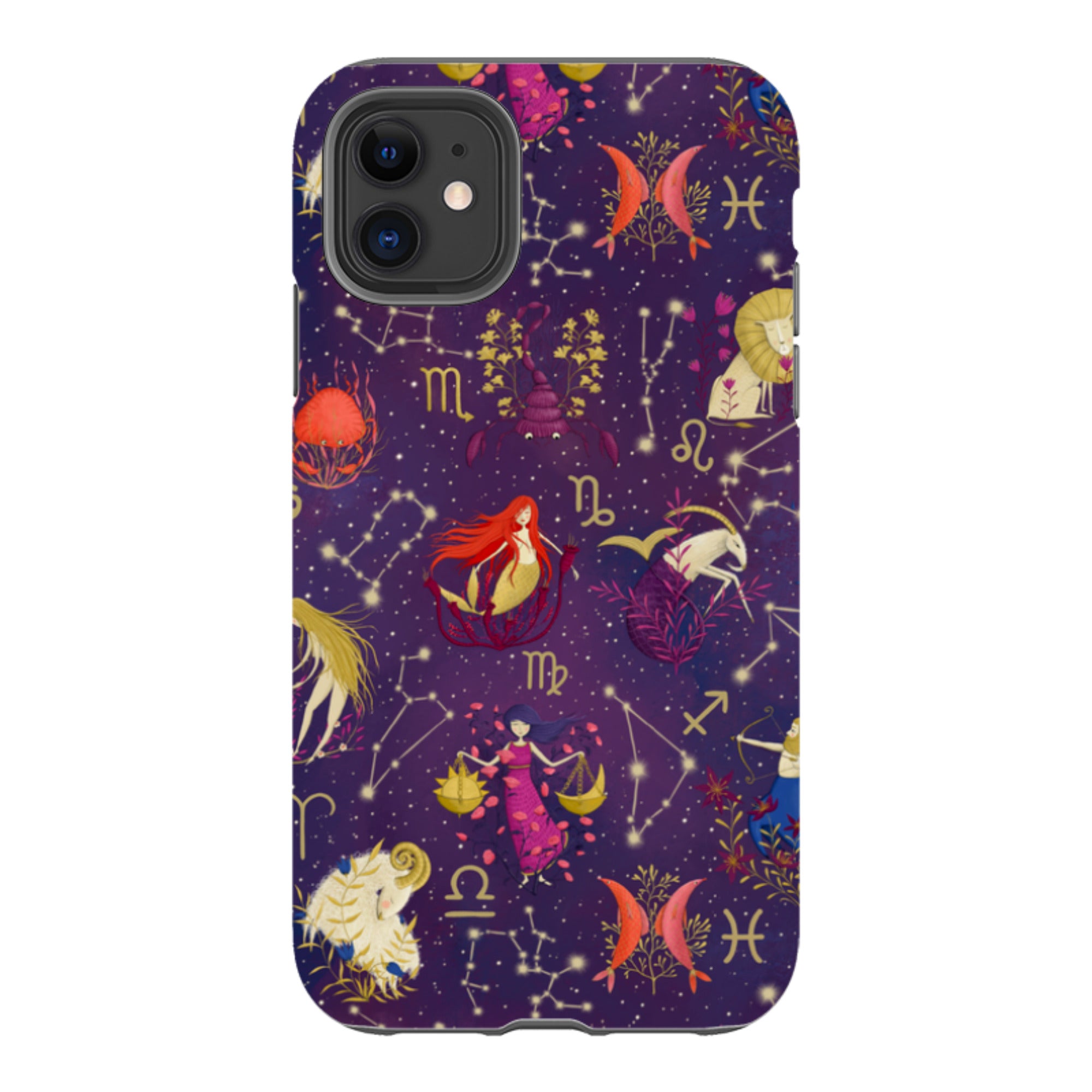 iPhone Tough Case - Zodiac Pattern By Maja Lindberg