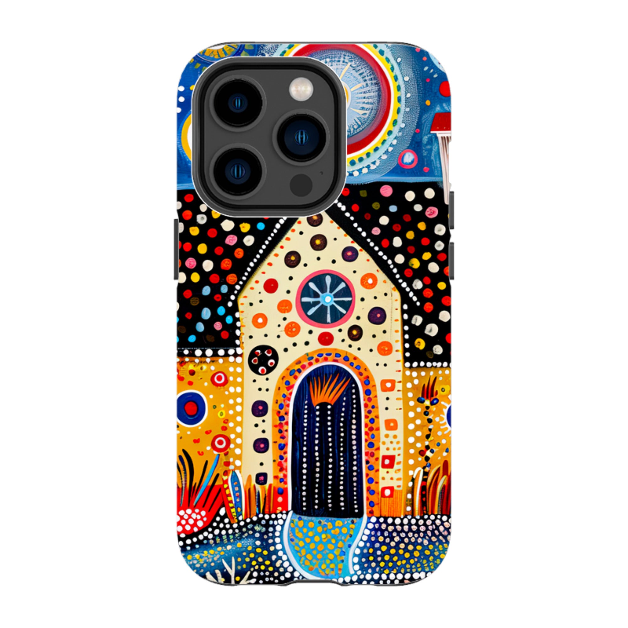 iPhone Case - Folk Art House IX