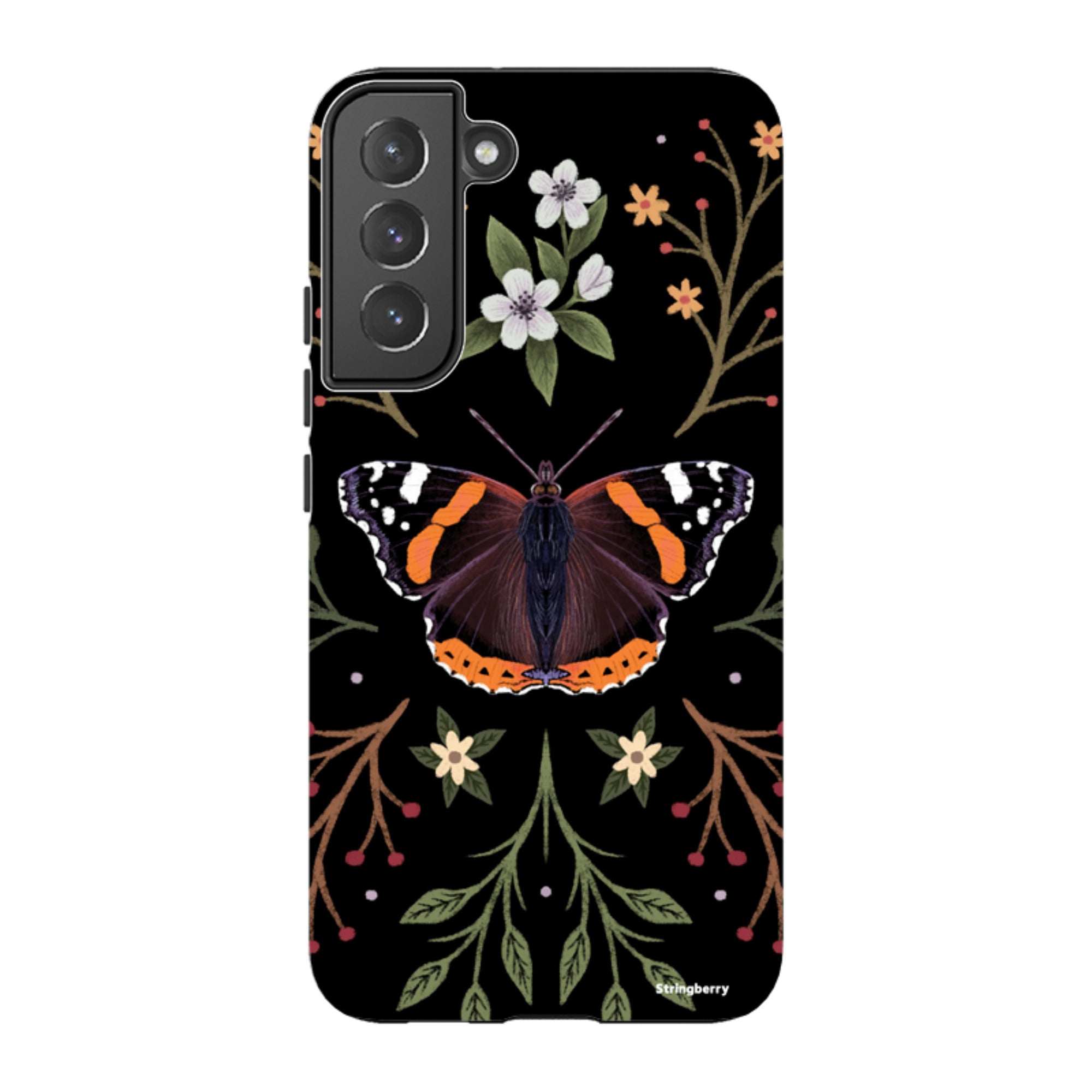 Samsung Tough Case - Red Admiral Butterfly By Anna Stead