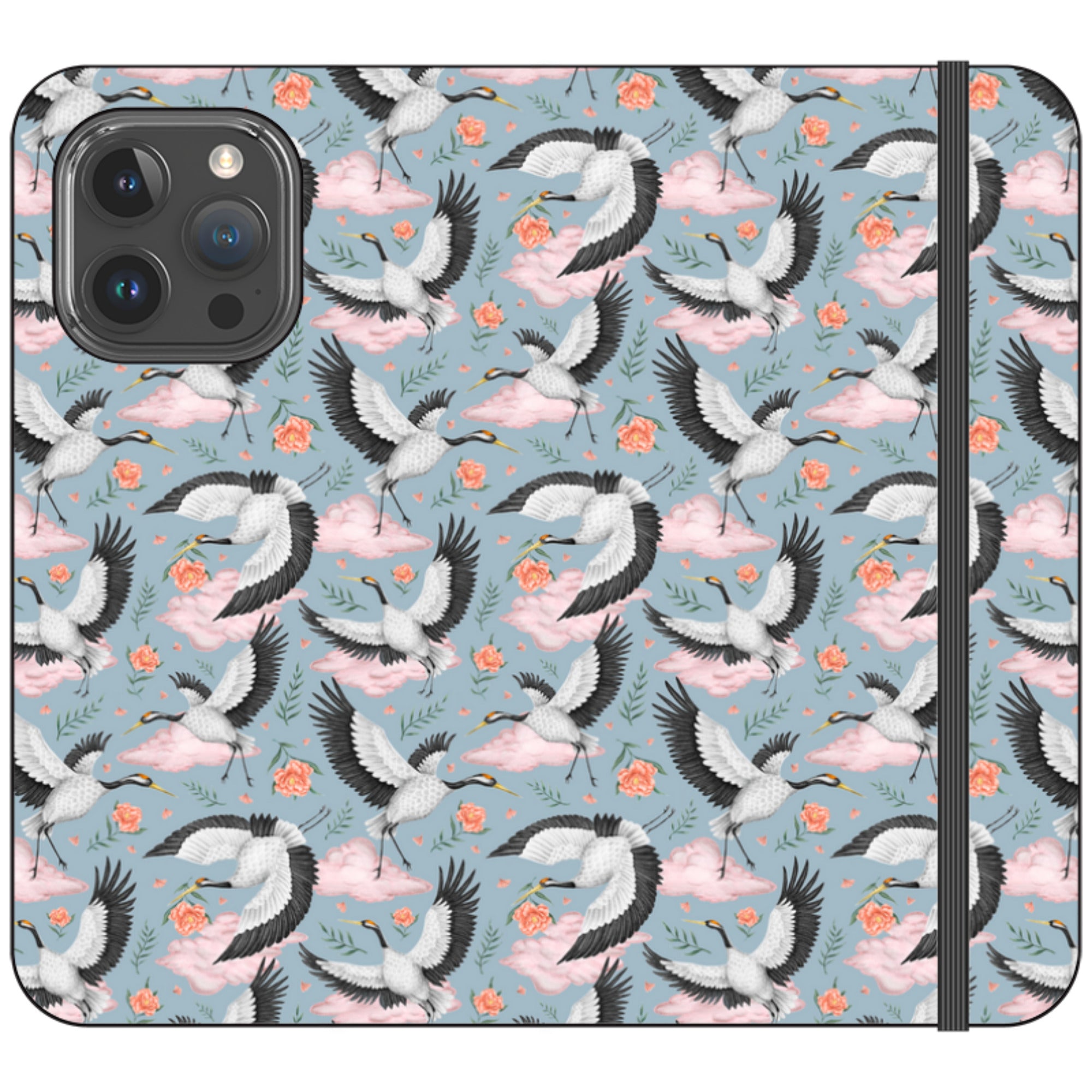 Flight of the Cranes Wallet Case By Catherine Rowe