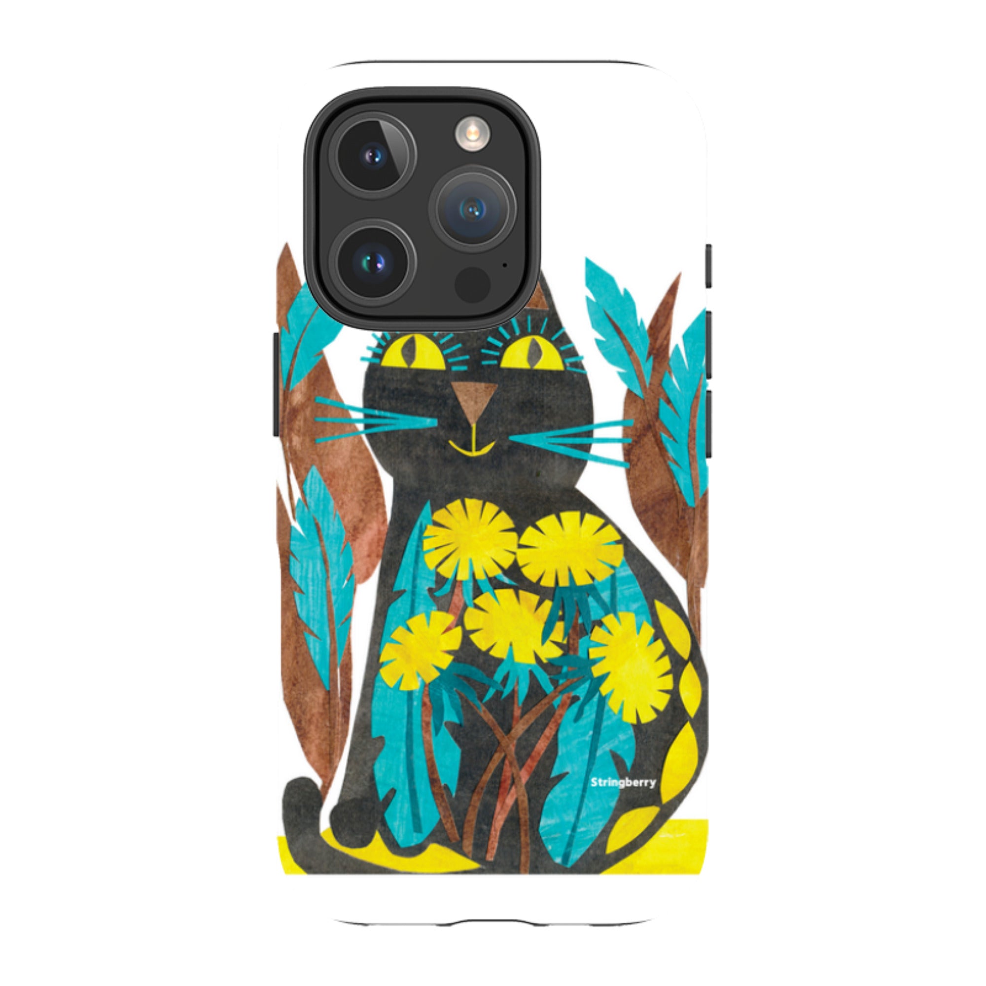 iPhone Tough Case - Folk Cat By Tracey English