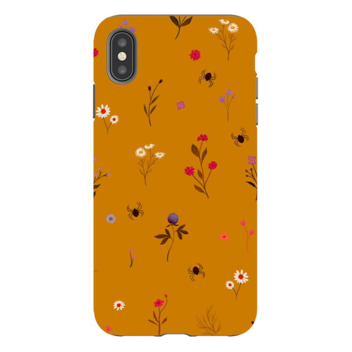 iPhone Tough Case - Florals and Spiders - Spice By Katherine Quinn