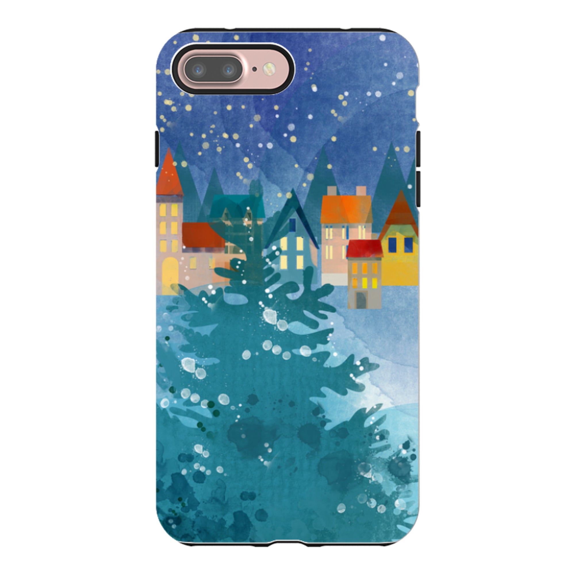 iPhone Tough Case - Winter Town