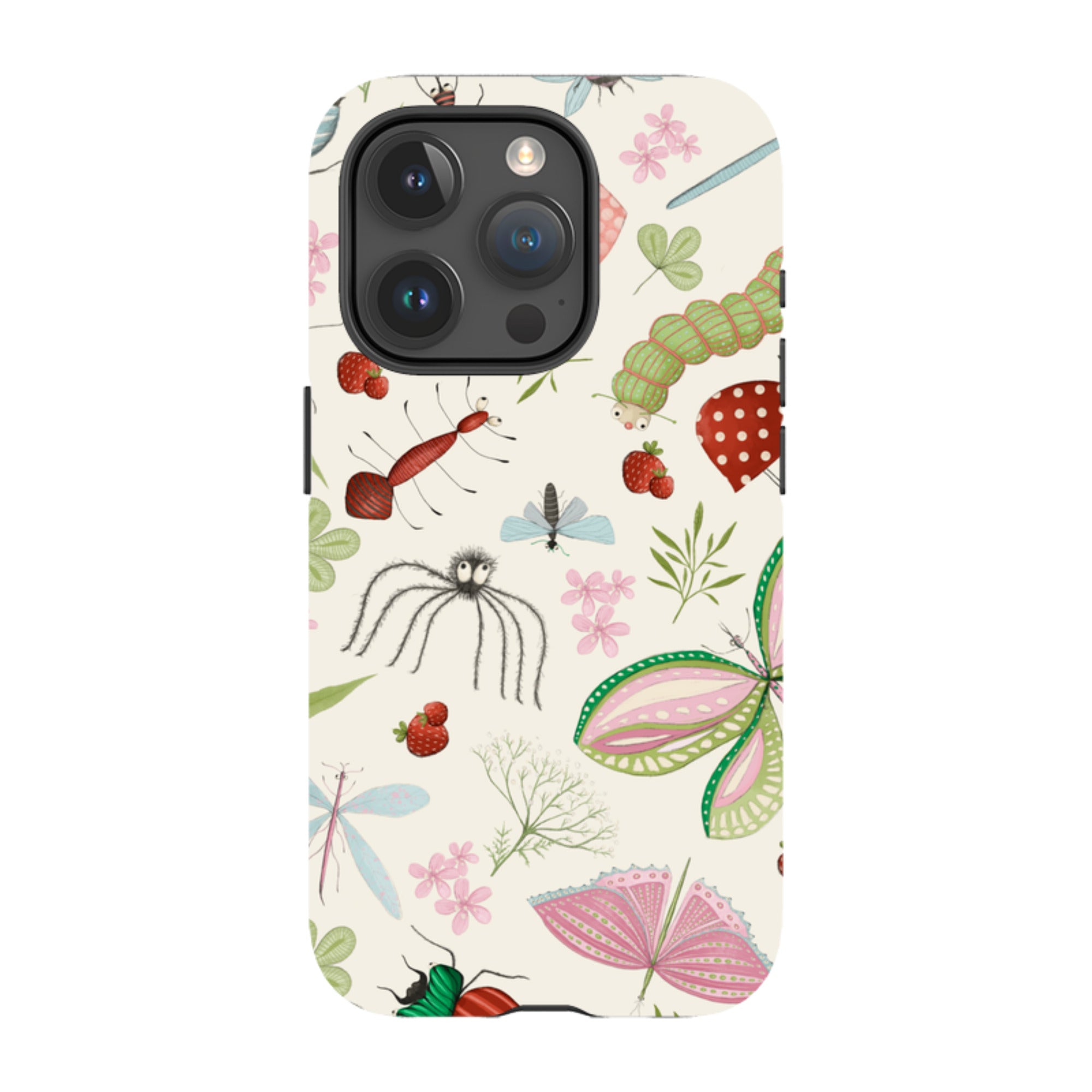 iPhone MagSafe Tough Case -  Insects Pattern By Maja Lindberg