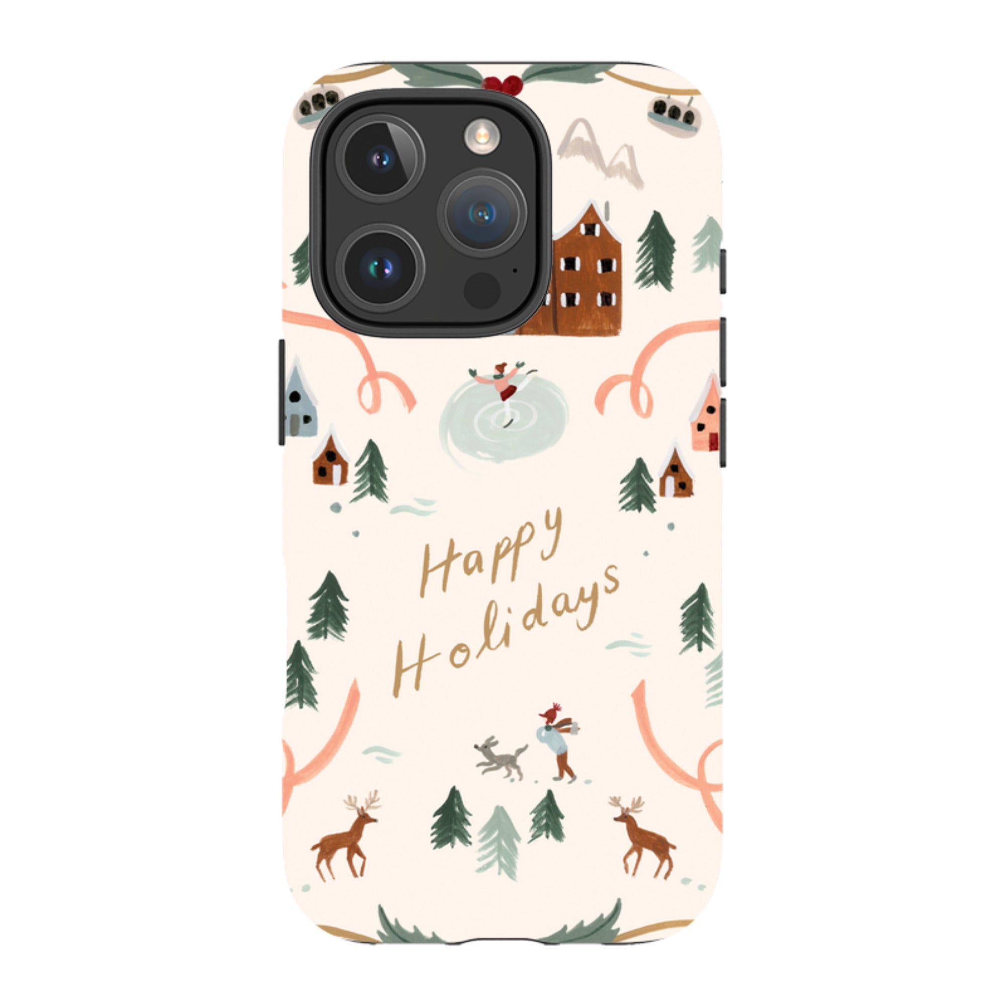 iPhone Tough Case - Happy Holidays By Bex Parkin