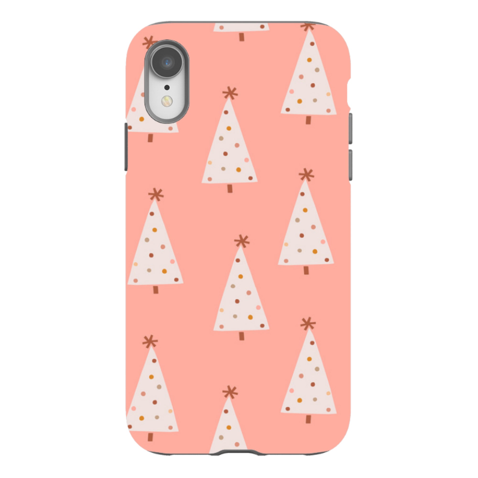 iPhone Tough Case - Pink Xmas Trees