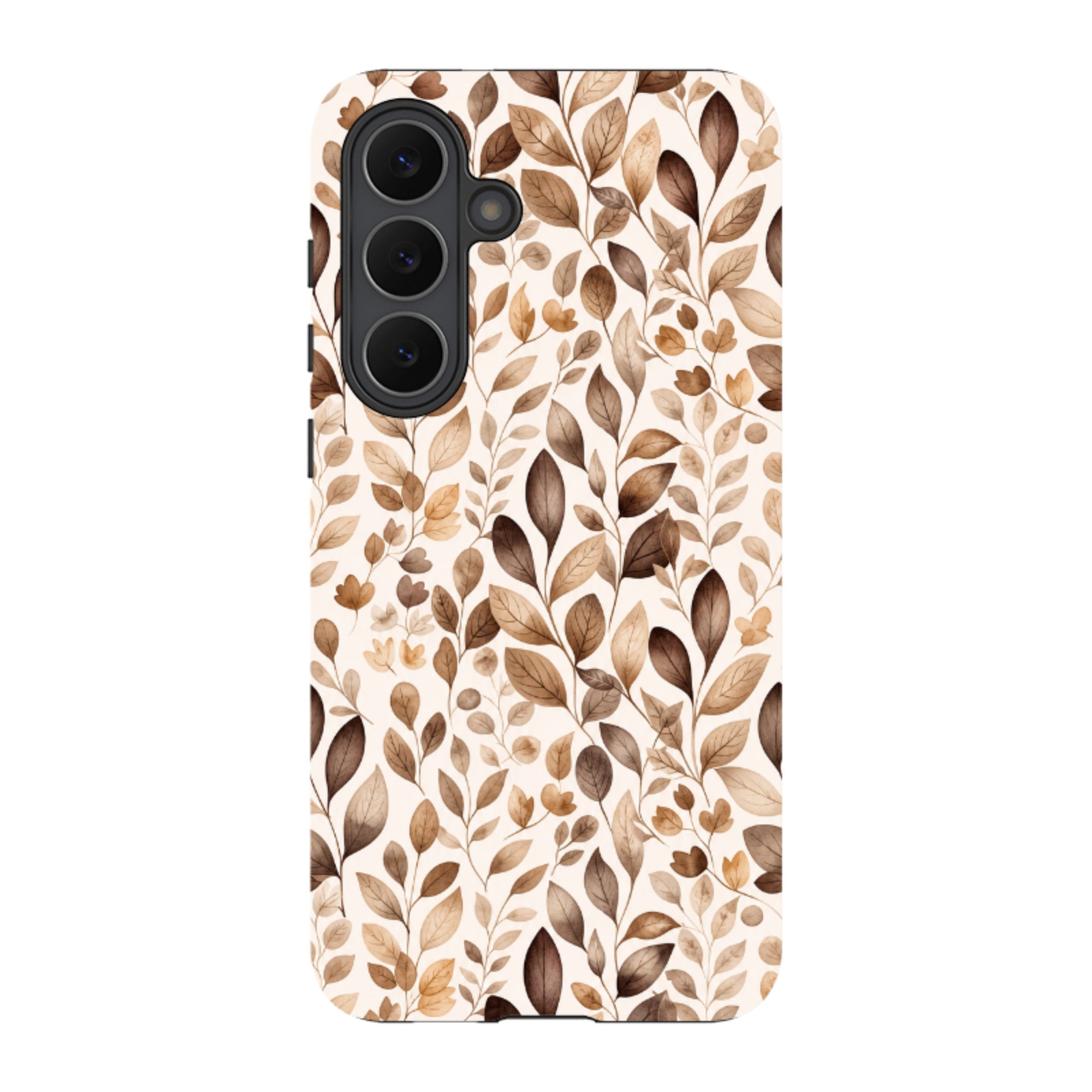 Samsung Tough Case - Beige Aesthetic Leaves