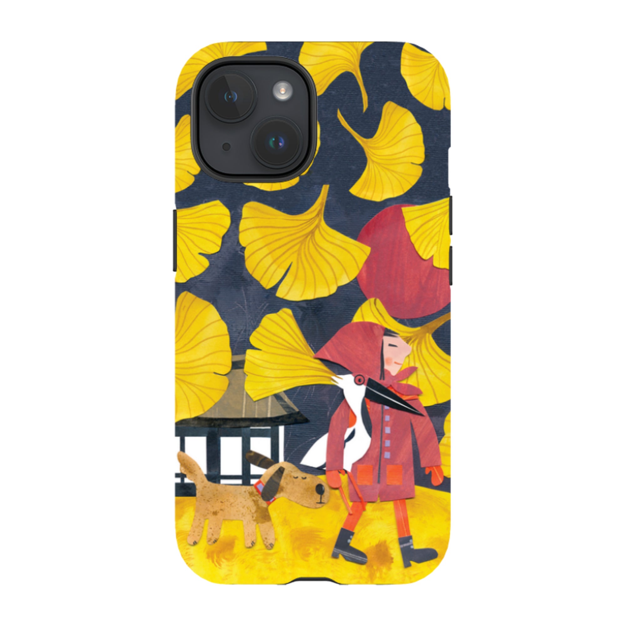 iPhone MagSafe Tough Case - Ginko Leaves By Tracey English