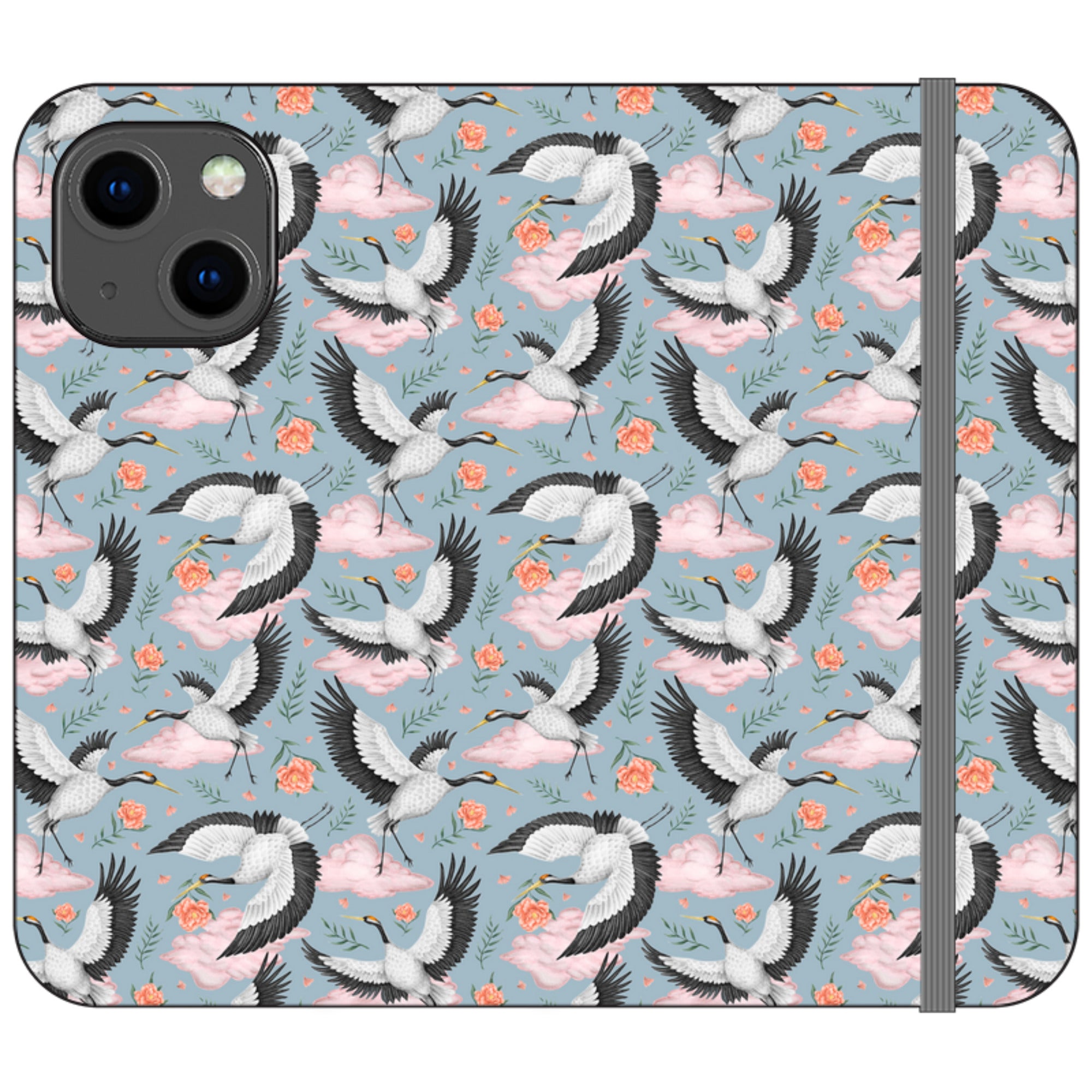 Flight of the Cranes Wallet Case By Catherine Rowe