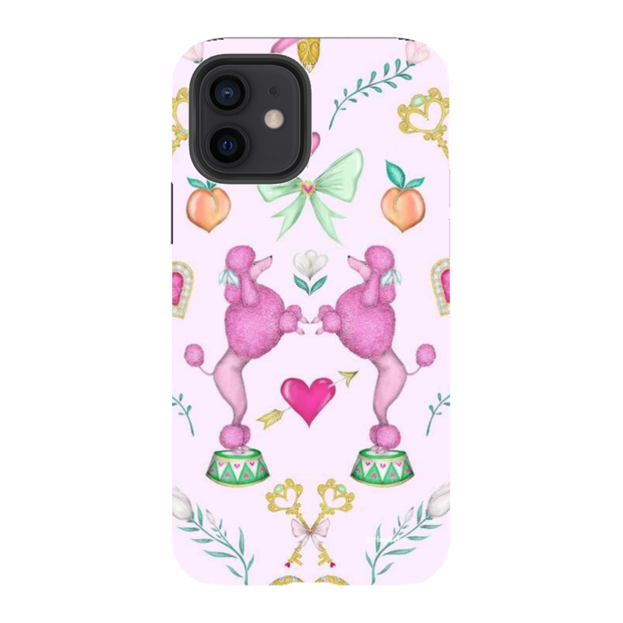 iPhone Tough Case - Pink Poodle Parlour Sugar By Catherine Rowe