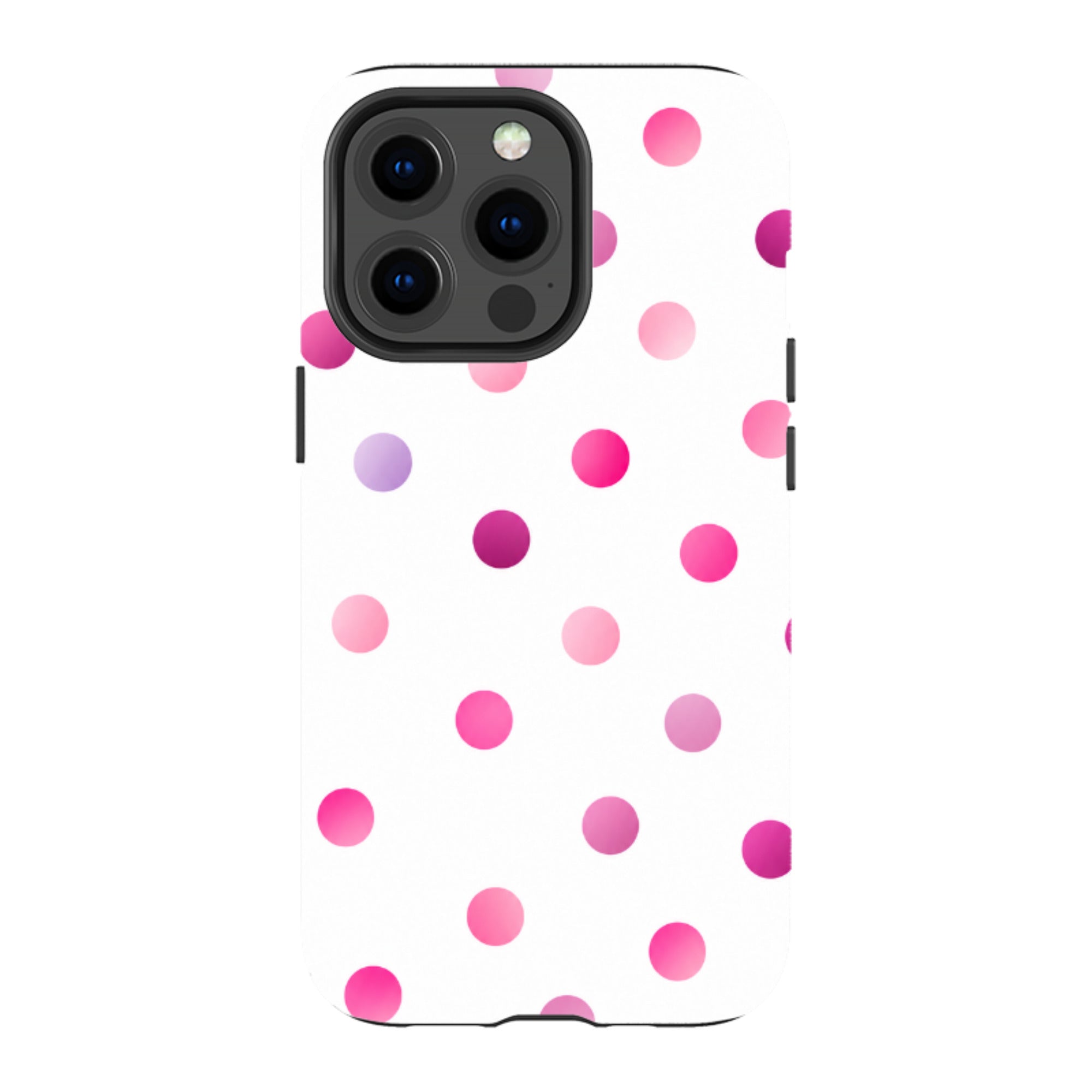 iPhone MagSafe Tough Case - Pink Polka Dot
